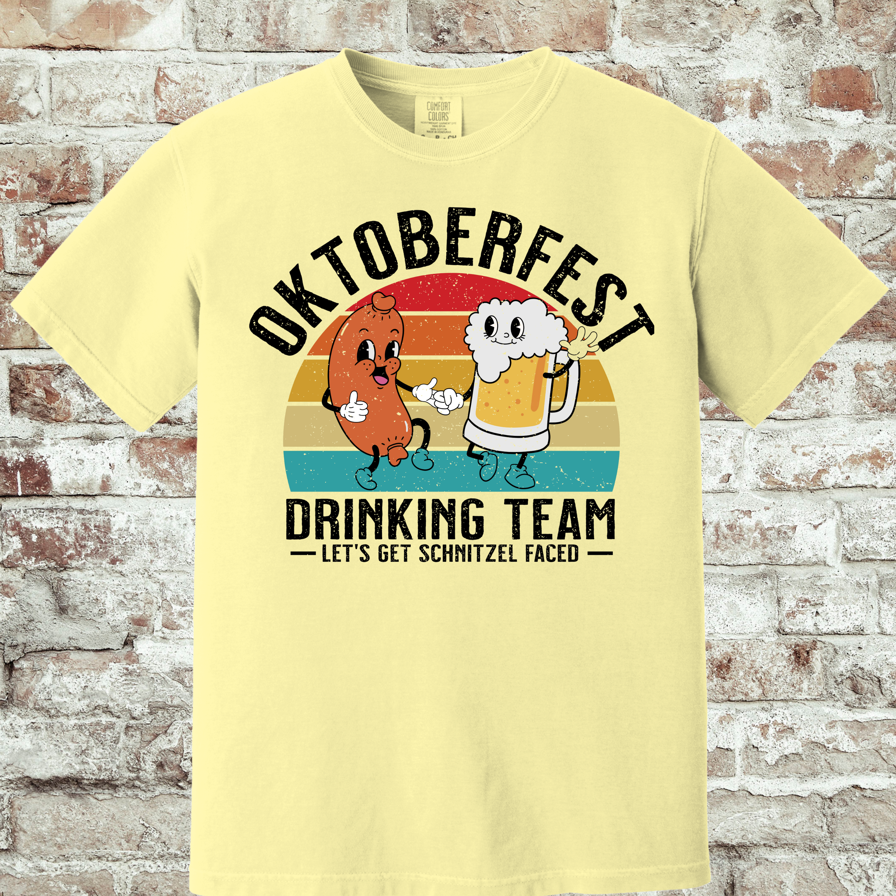 'OKTOBERFEST DRINKING TEAM--LET'S GET SCHNITZEL FACED' - Unisex T-Shirt