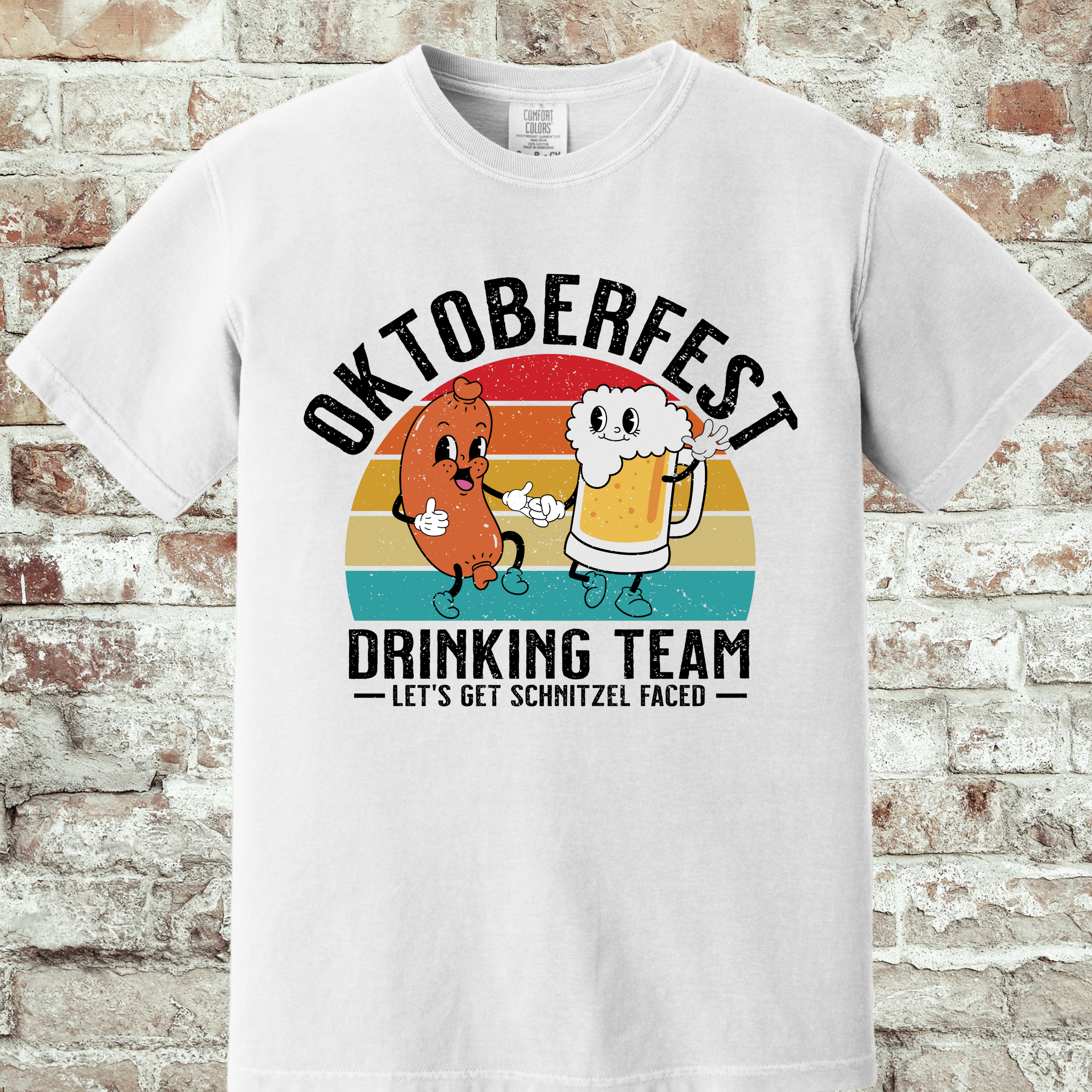 'OKTOBERFEST DRINKING TEAM--LET'S GET SCHNITZEL FACED' - Unisex T-Shirt