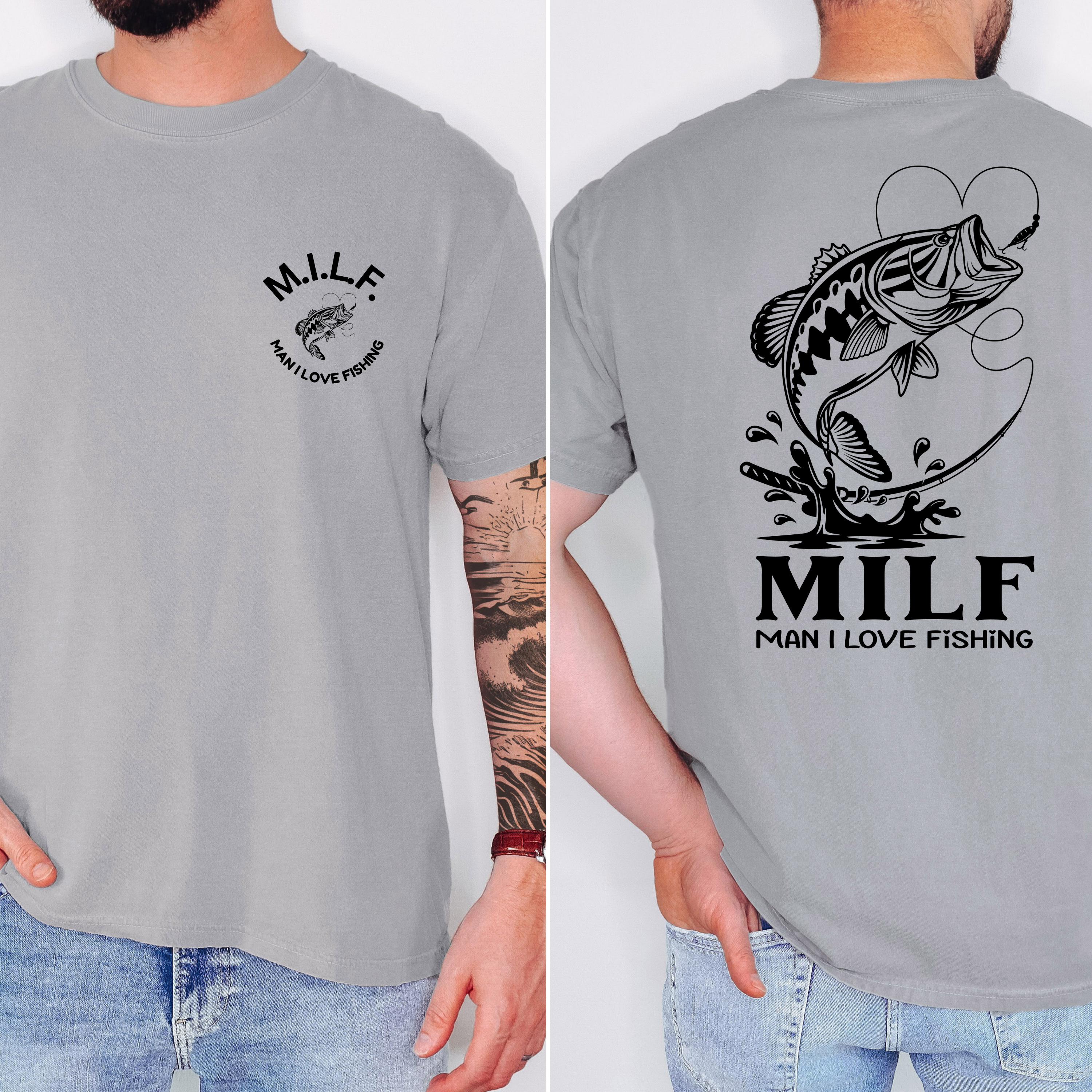 'MILF-MAN I LOVE FISHING' - Unisex T-Shirt