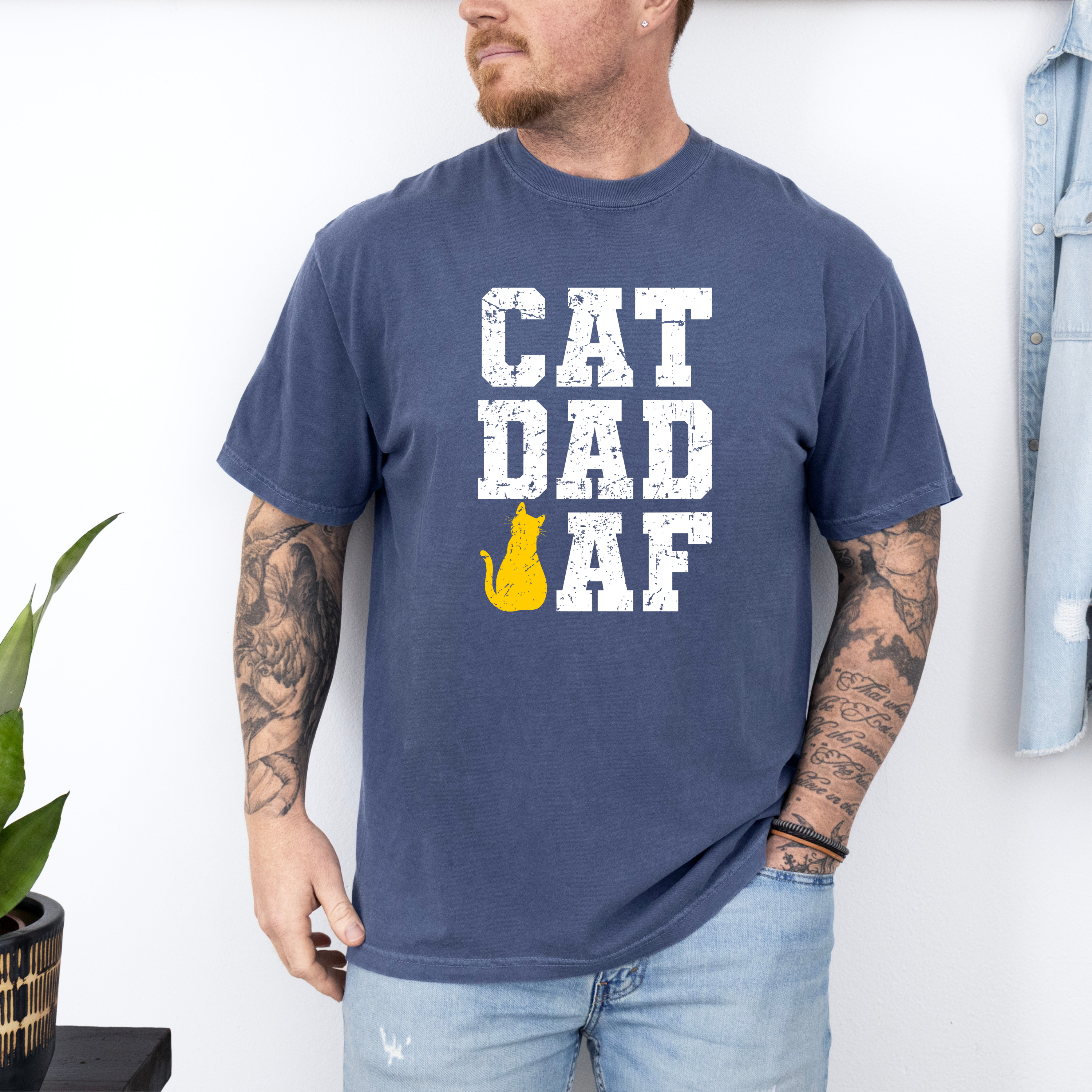 'CAT DAD AF' - Unisex T-Shirt