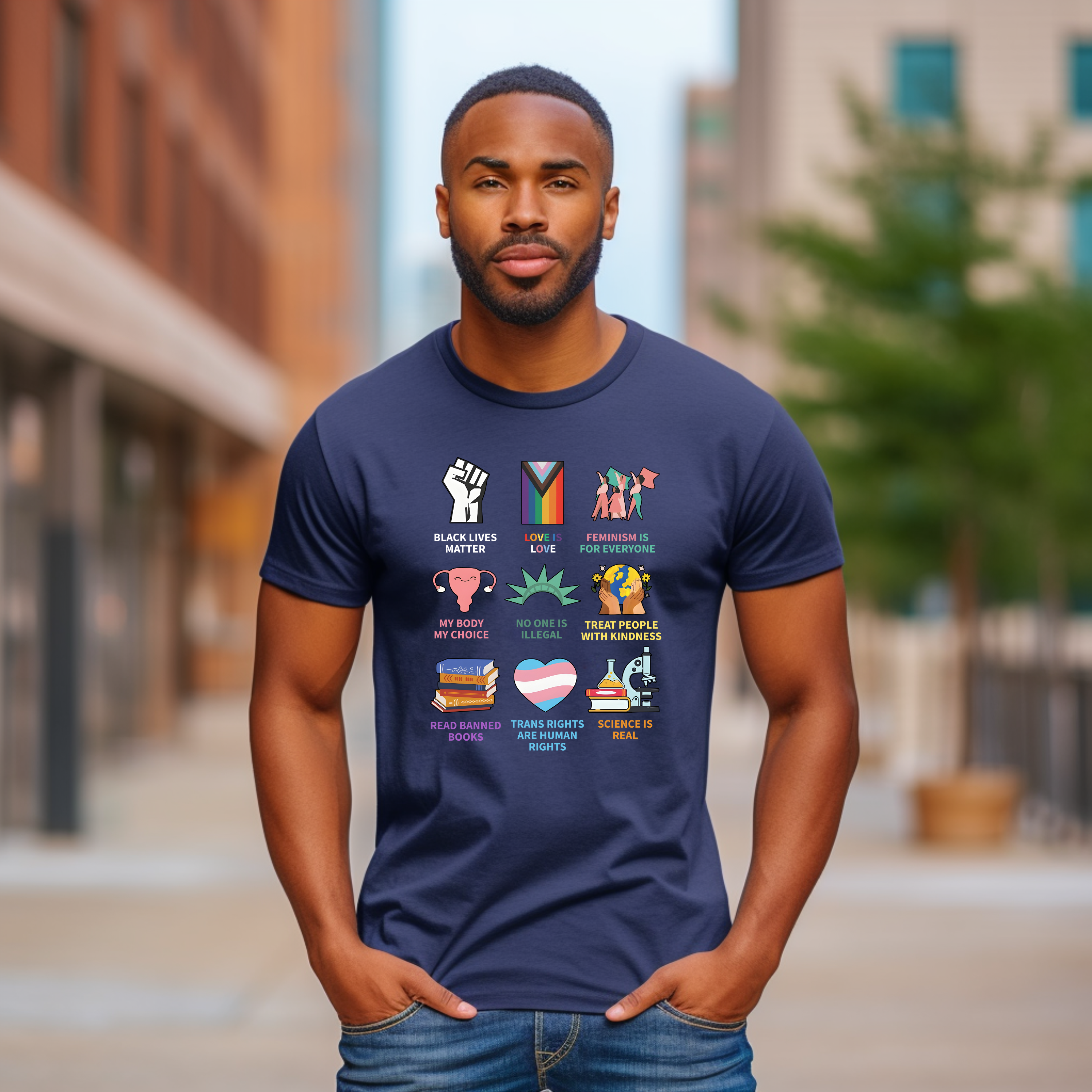 'LOVE,PRIDE,EQUALITY' - Unisex T-Shirt