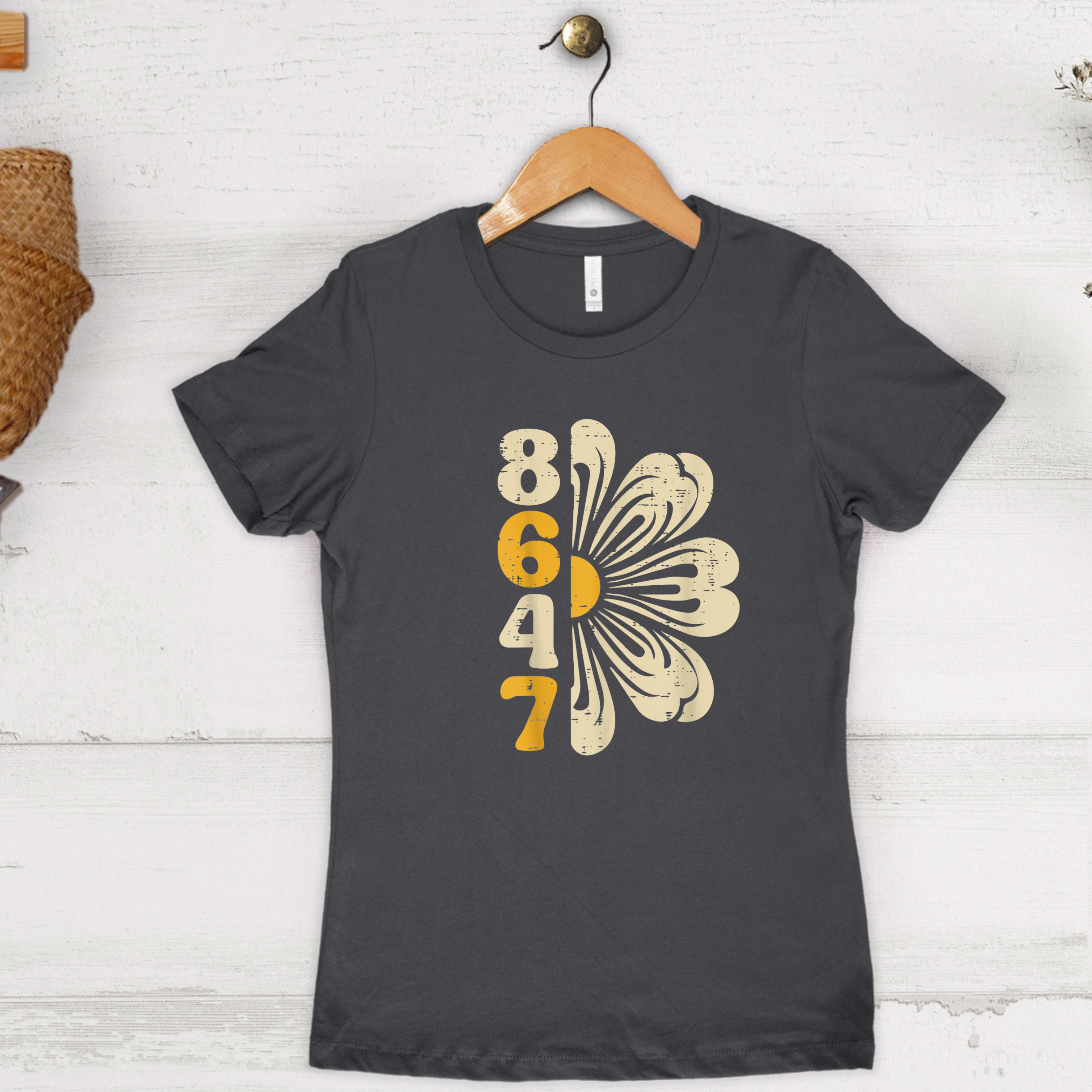 '8647' - Women's Boyfriend Tee From Next Level