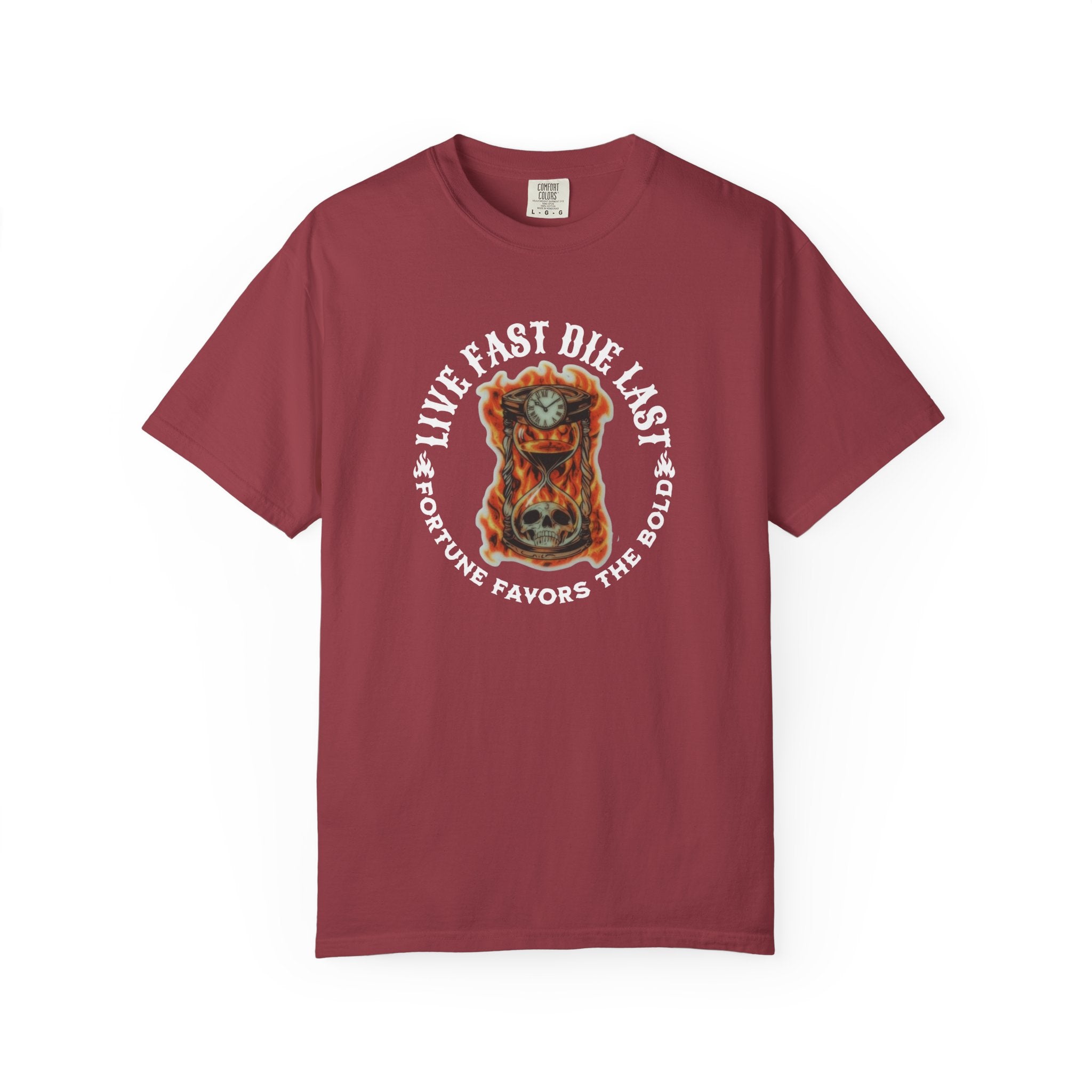 'LIVE FAST-DIE LAST-FORTUNE FAVORS THE BOLD' - Unisex T-Shirt