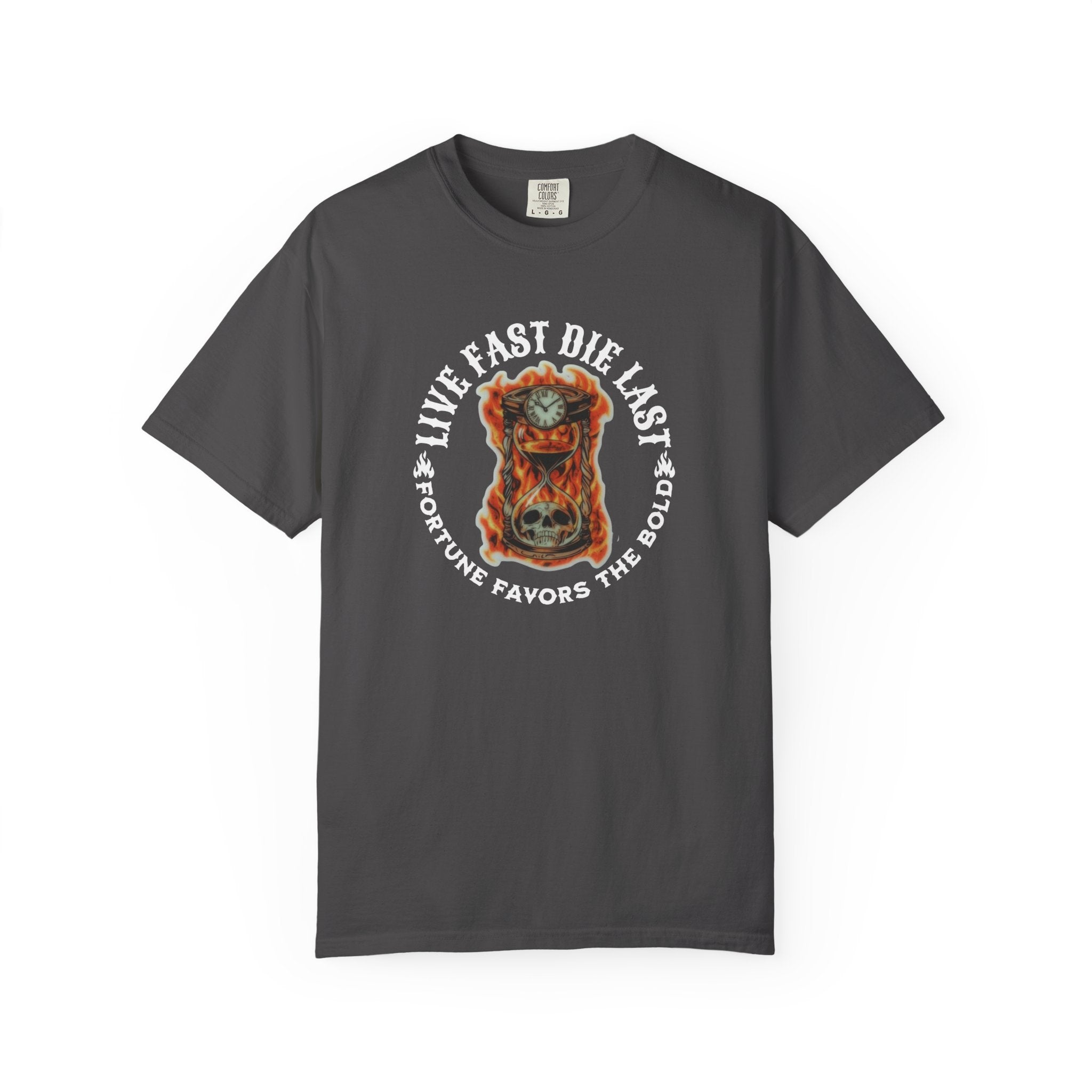 'LIVE FAST-DIE LAST-FORTUNE FAVORS THE BOLD' - Unisex T-Shirt