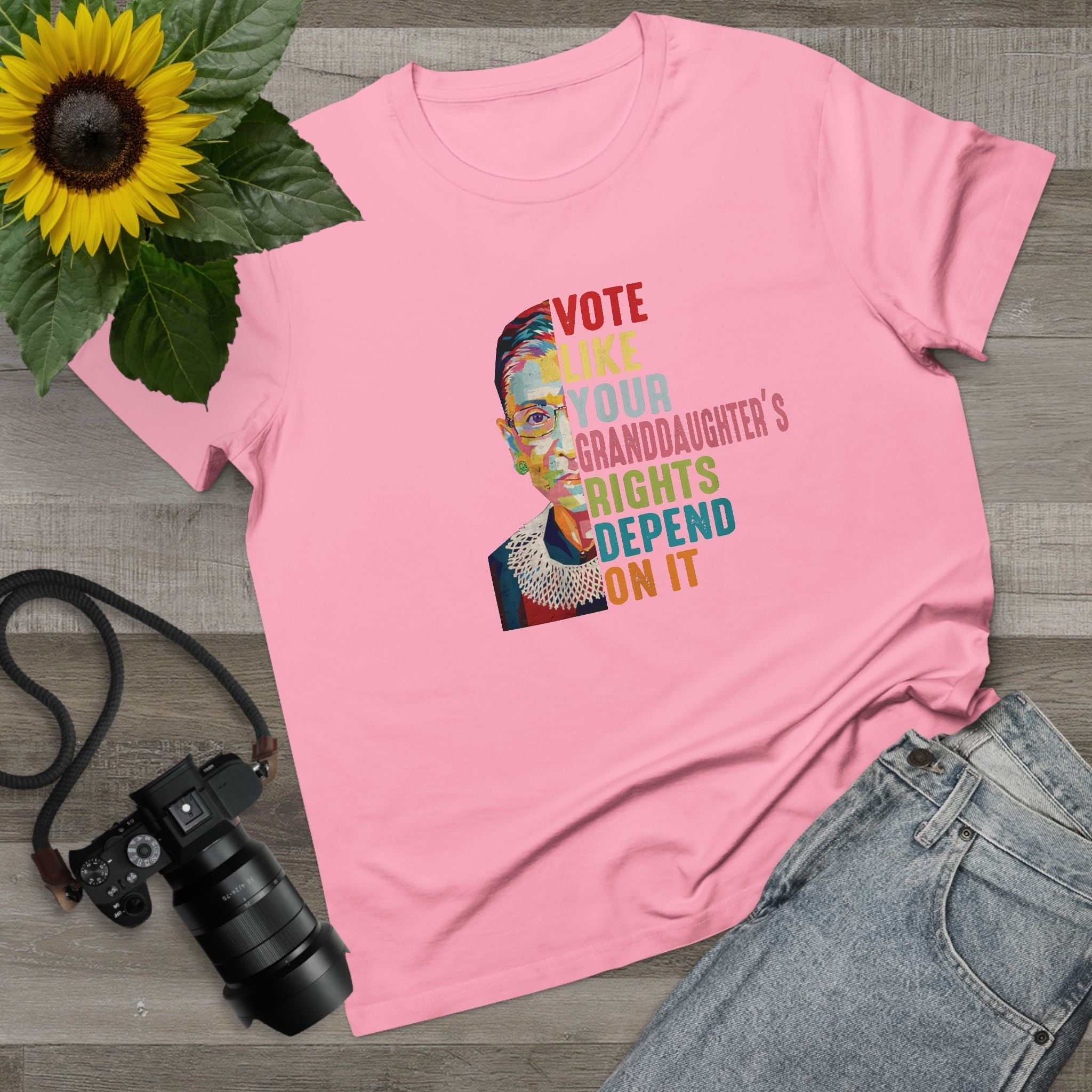 'VOTE LIKE YOUR GRANDDAUGHTER'S RIGHTS DEPEND ON IT' - Women's T-Shirt - Because Her Rights Do!