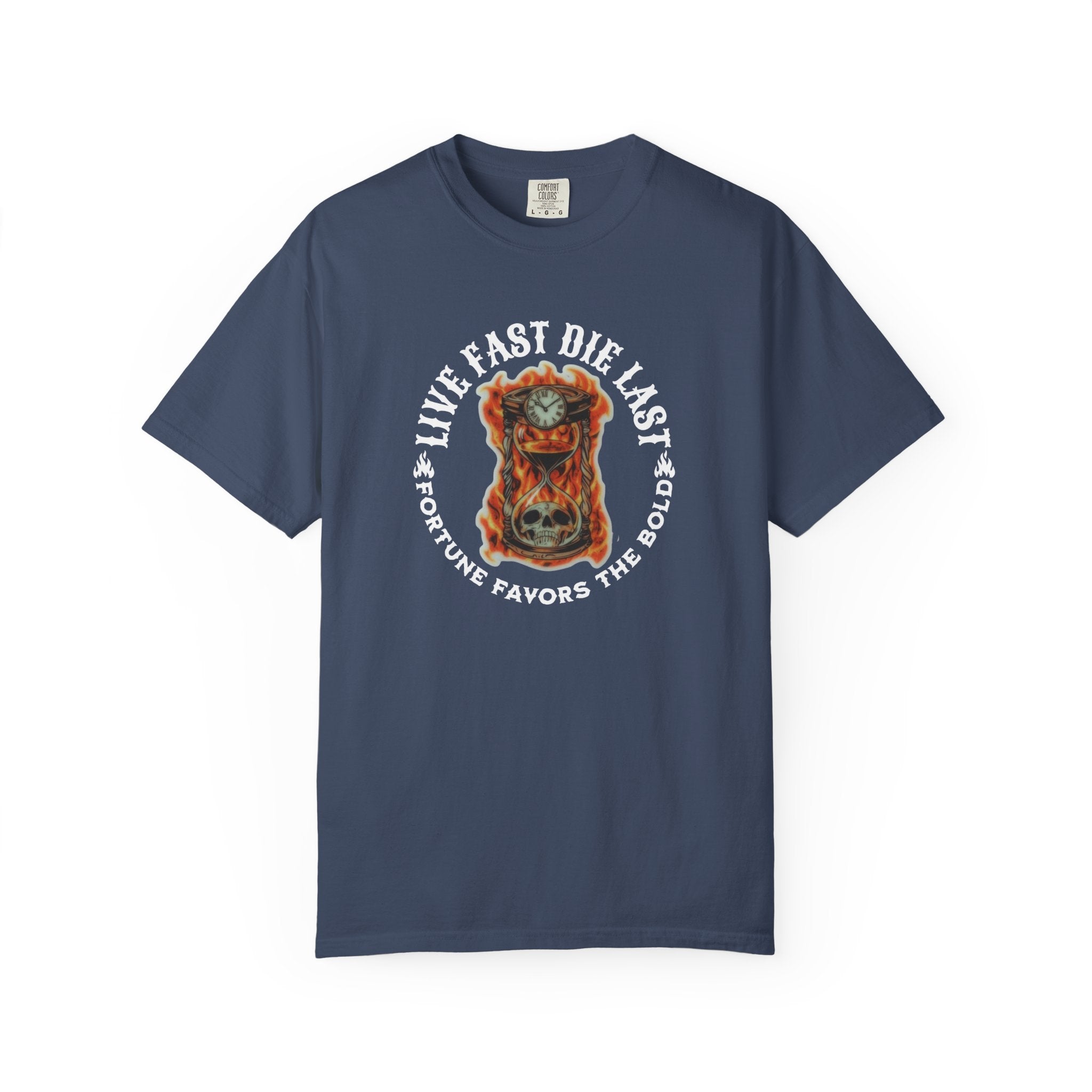 'LIVE FAST-DIE LAST-FORTUNE FAVORS THE BOLD' - Unisex T-Shirt