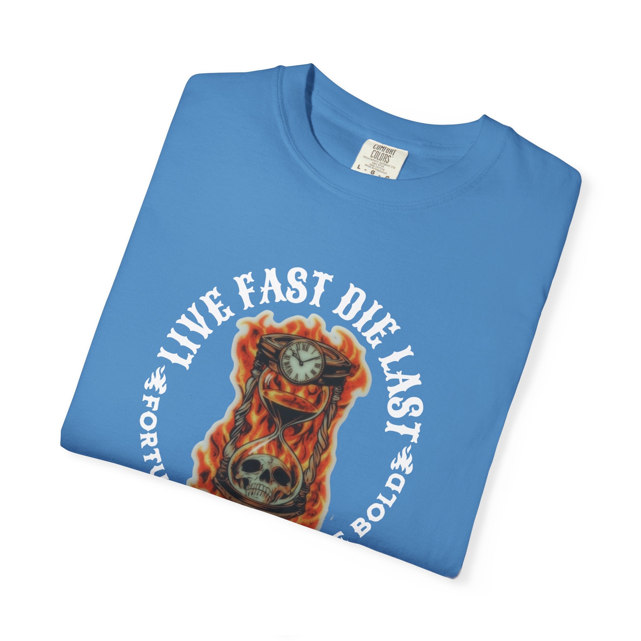 'LIVE FAST-DIE LAST-FORTUNE FAVORS THE BOLD' - Unisex T-Shirt