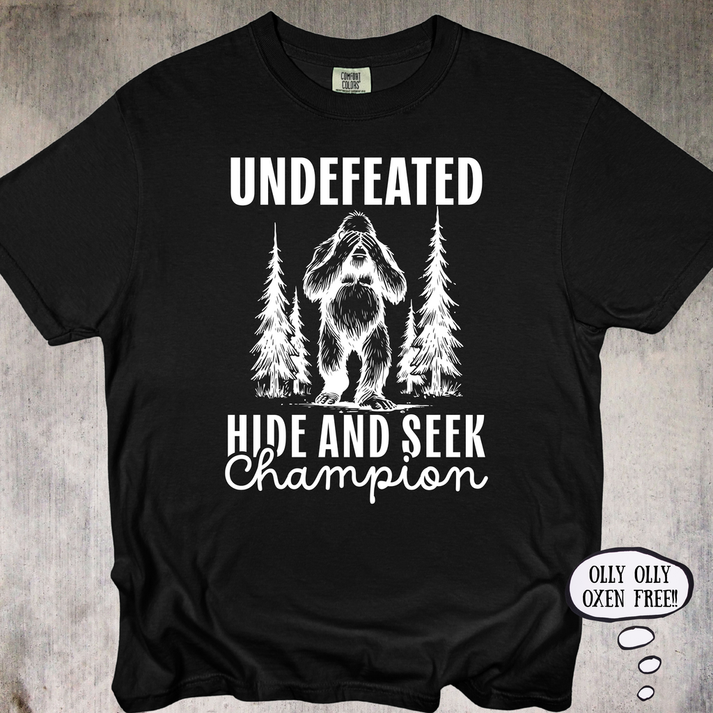 'Undefeated Hide And Seek Champion' - Unisex T-Shirt For You Hide And Seekers