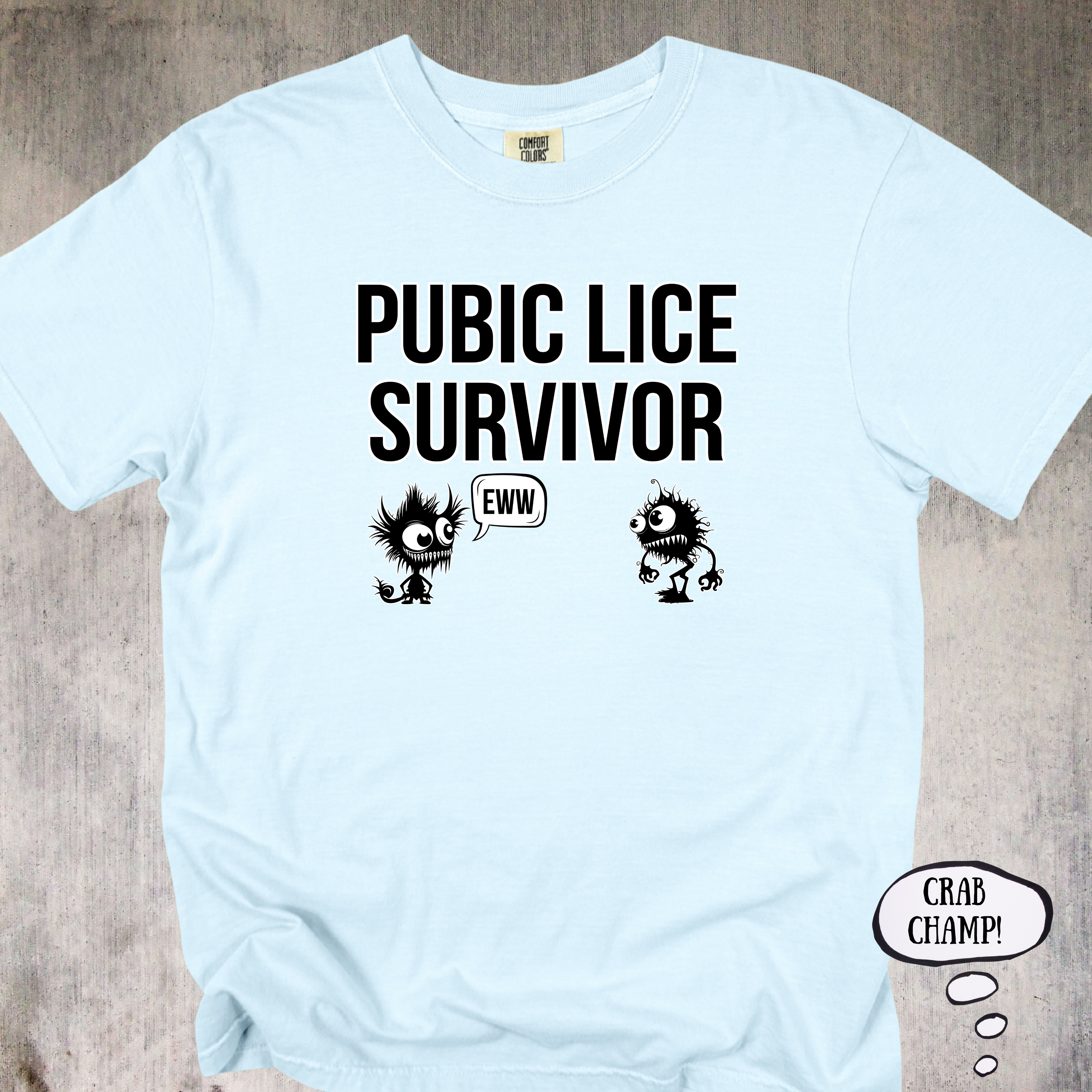 "Crotch Critter Champion" - Unix T-Shirt For Whatever You Champion