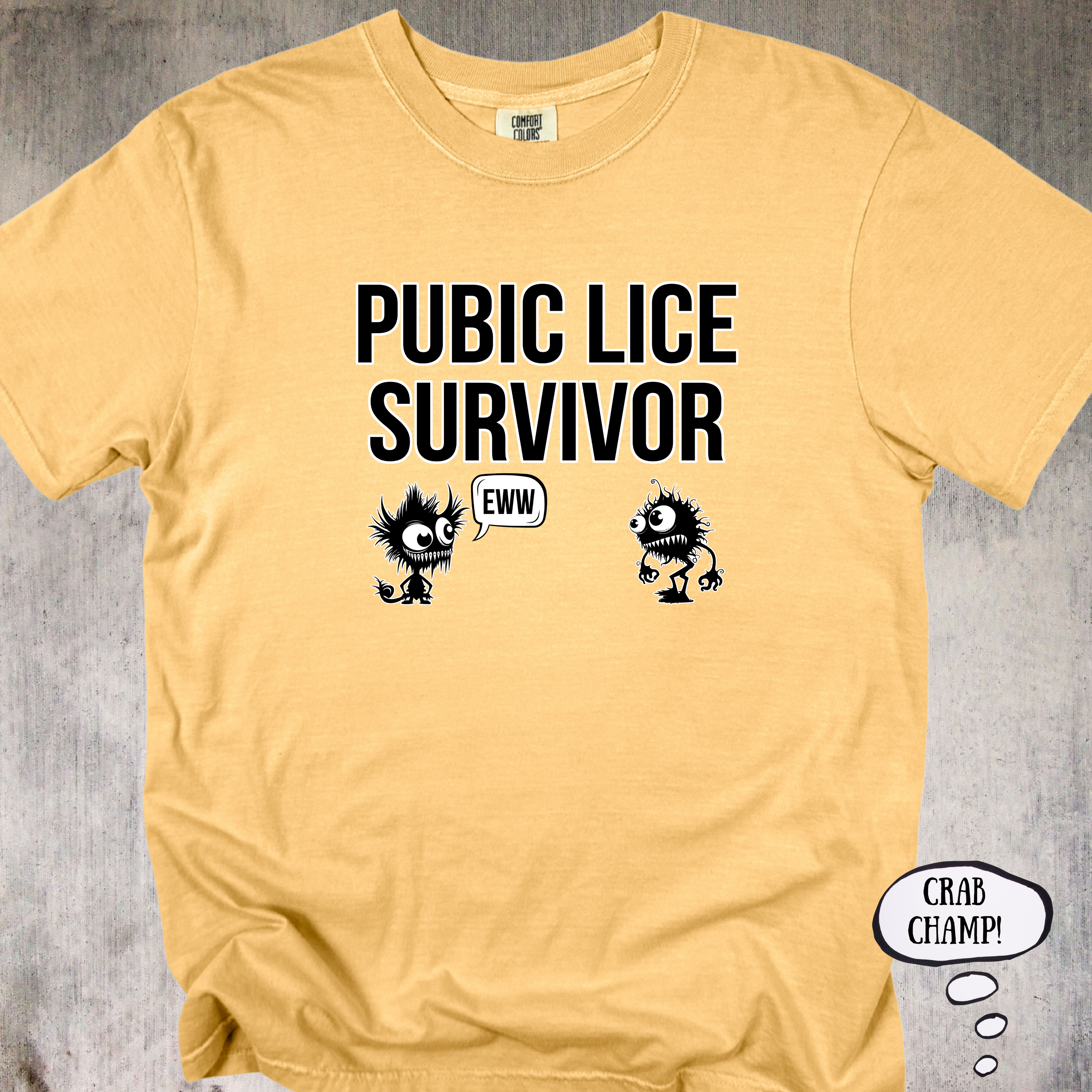 "Crotch Critter Champion" - Unix T-Shirt For Whatever You Champion