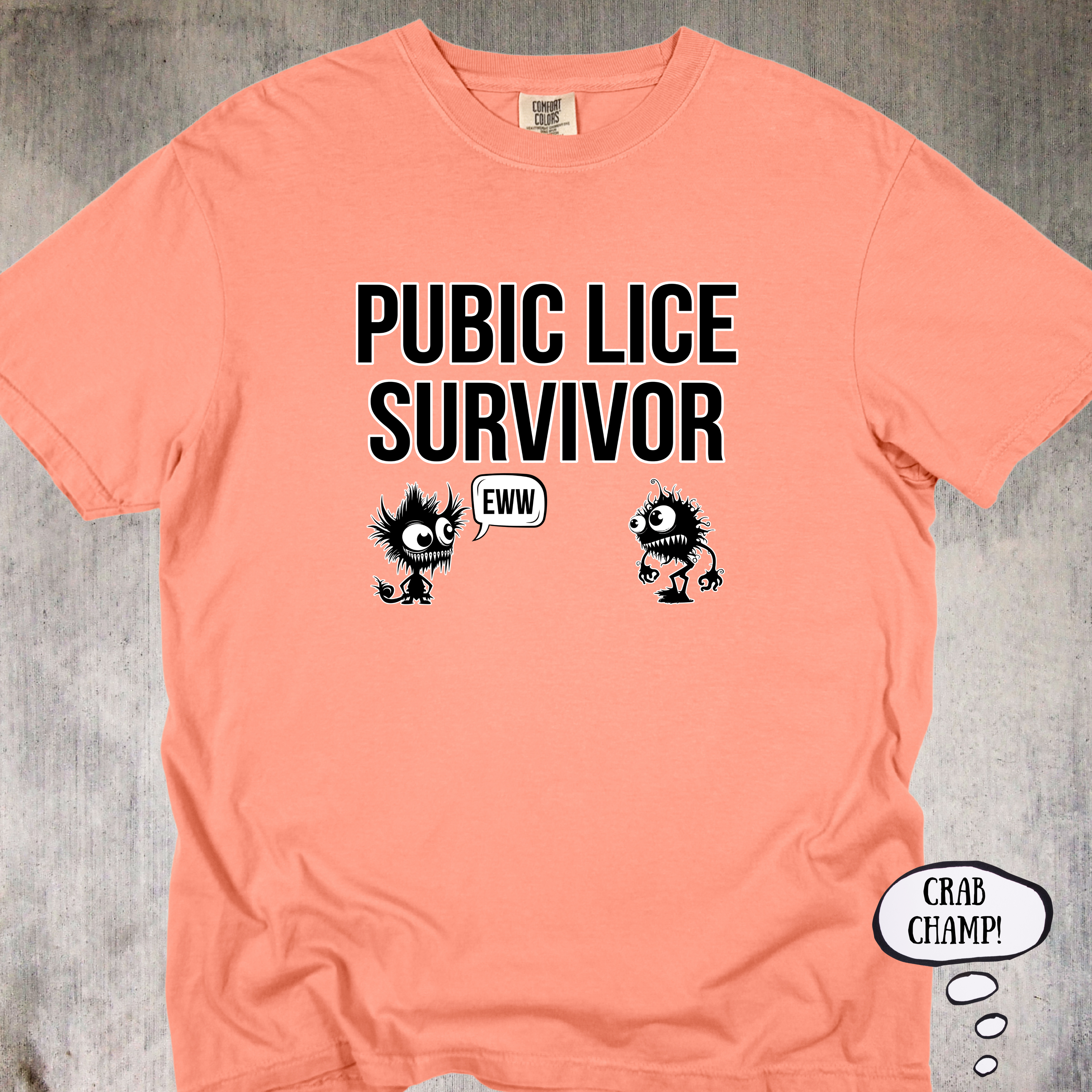 "Crotch Critter Champion" - Unix T-Shirt For Whatever You Champion