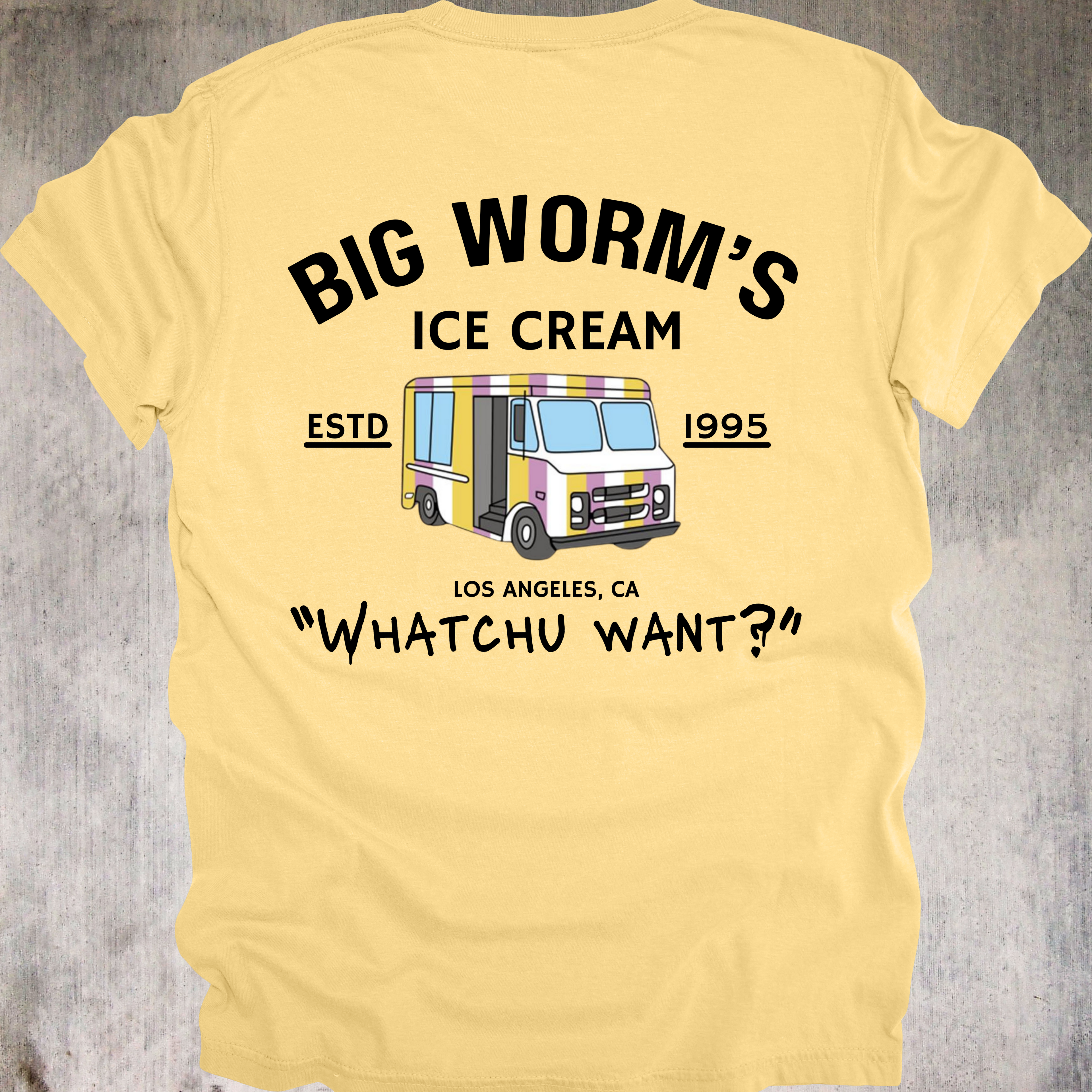 'Big Worm's Ice Cream' - Unisex T-Shirt.
