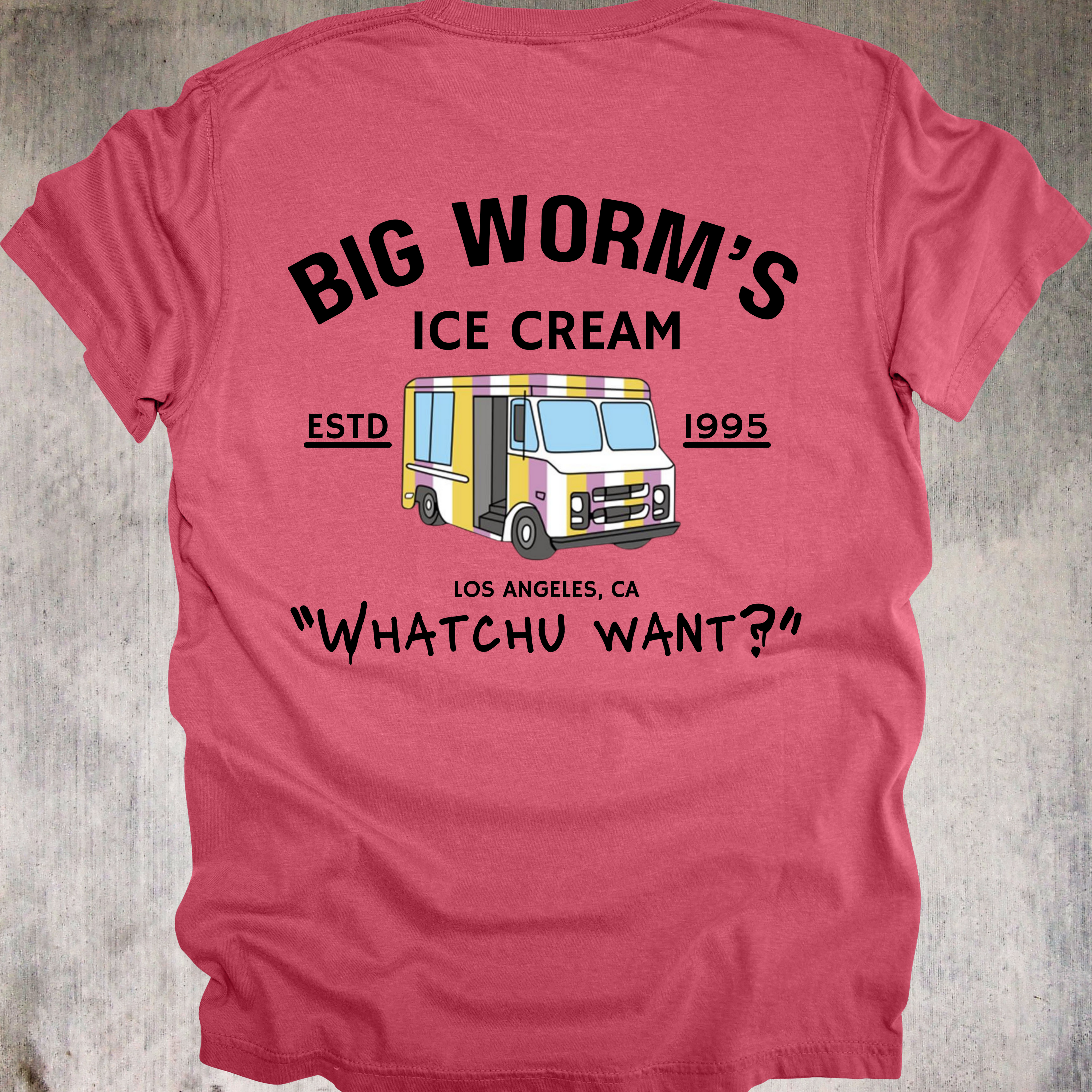 'Big Worm's Ice Cream' - Unisex T-Shirt.