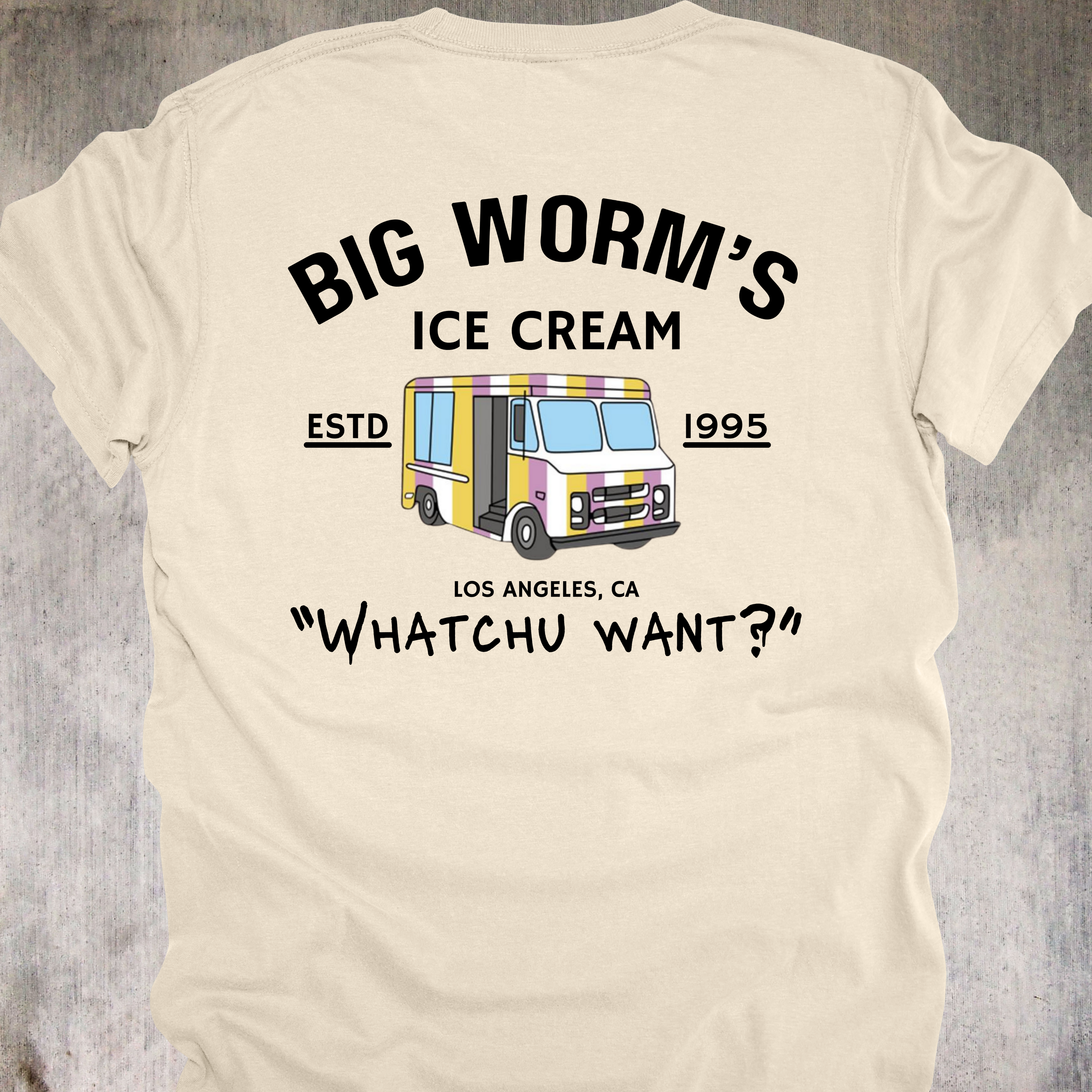 'Big Worm's Ice Cream' - Unisex T-Shirt.