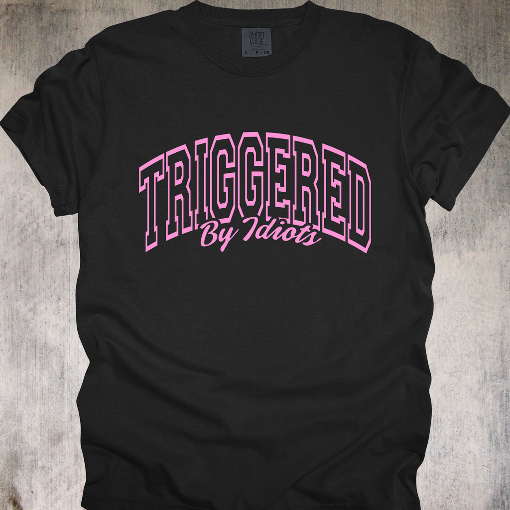 'Triggered By Idiots' - Unisex T-Shirt For The Daily Struggle-T-Shirt Edition