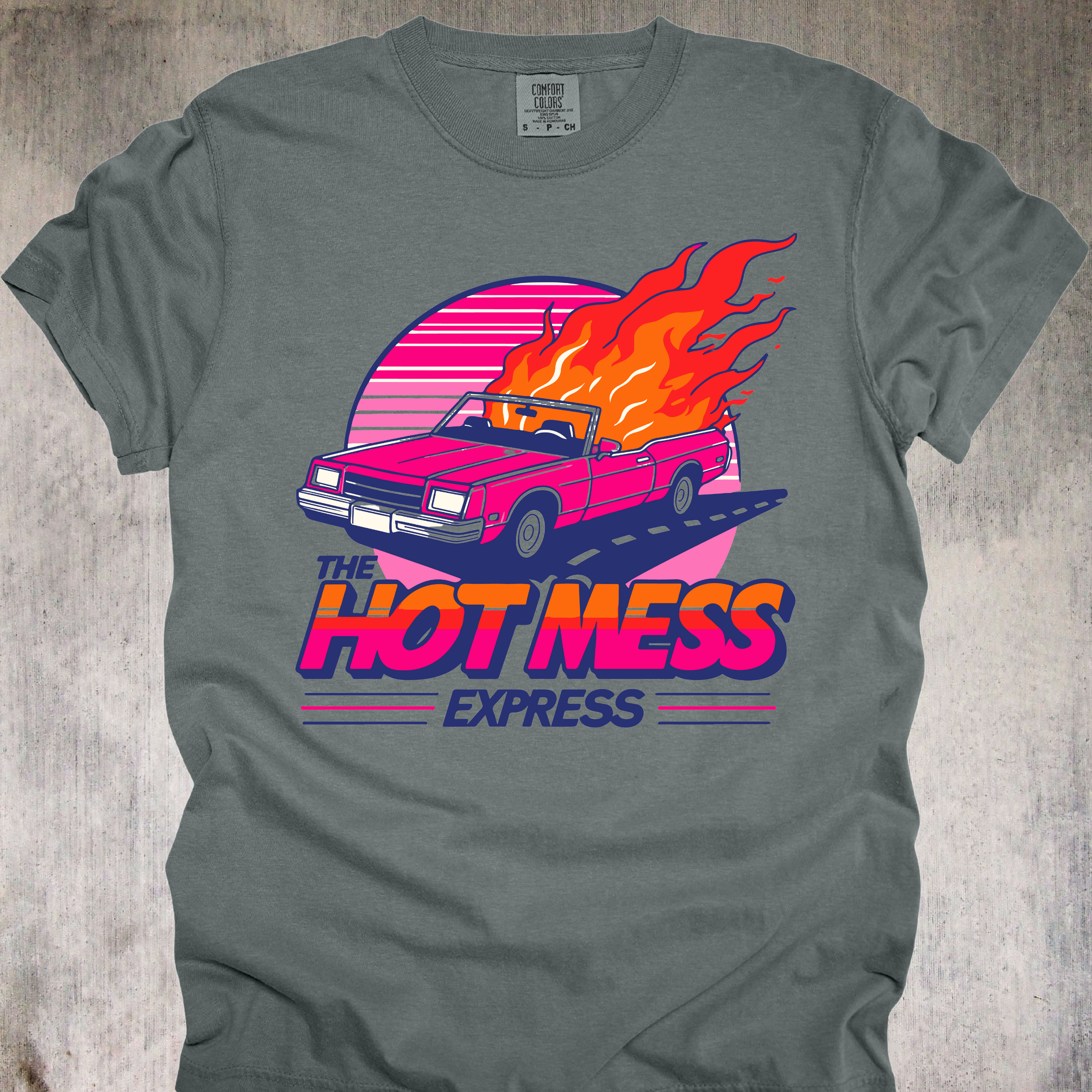 'Hot Mess Express' - Unisex T-Shirt - No Brakes, No Chill, All Vibes