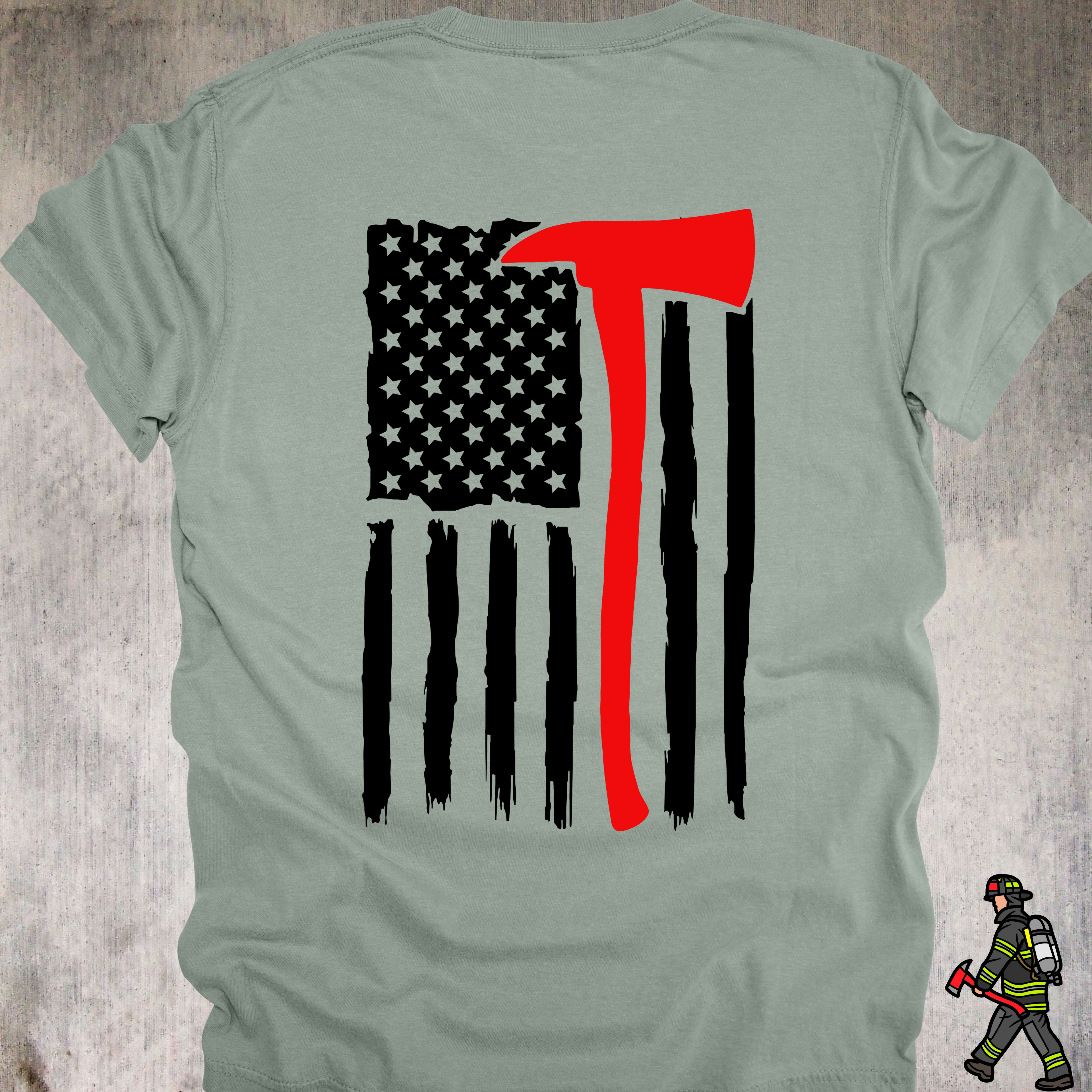 Unisex Firefighter Tee For Those Who Don't Hesitate To Run In First