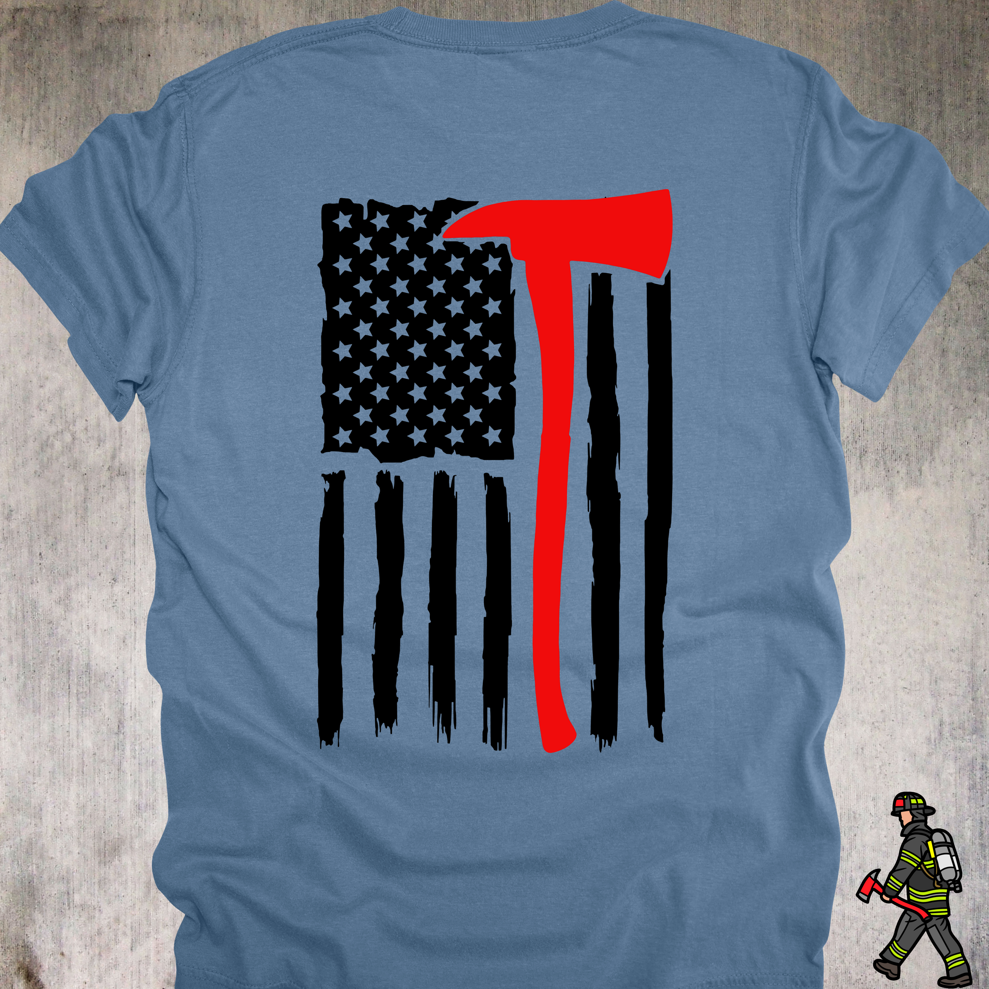 Unisex Firefighter Tee For Those Who Don't Hesitate To Run In First