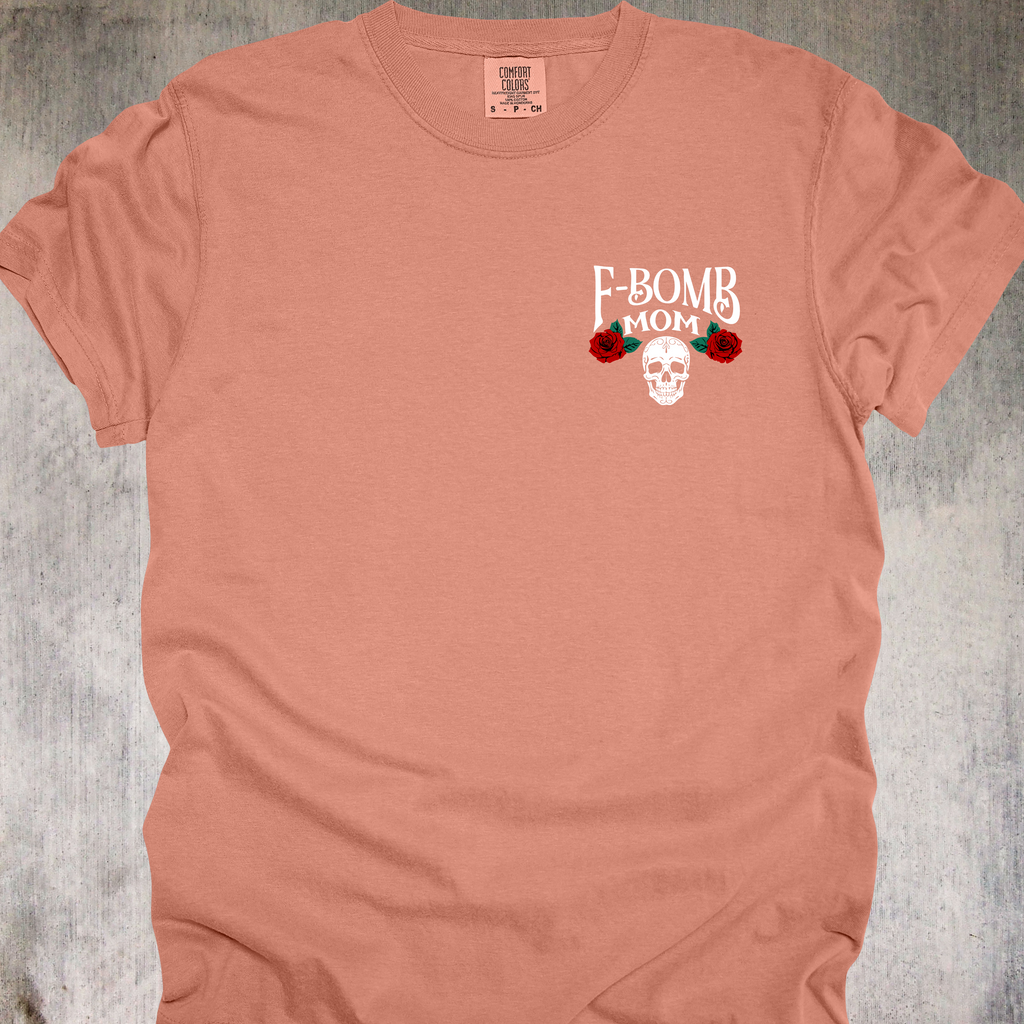 'F Bomb Mom With Tattoos Pretty Eyes And Thick Thighs' - Unisex T-Shirt For That Mom That's Equal Parts Sass, Class, and Badass