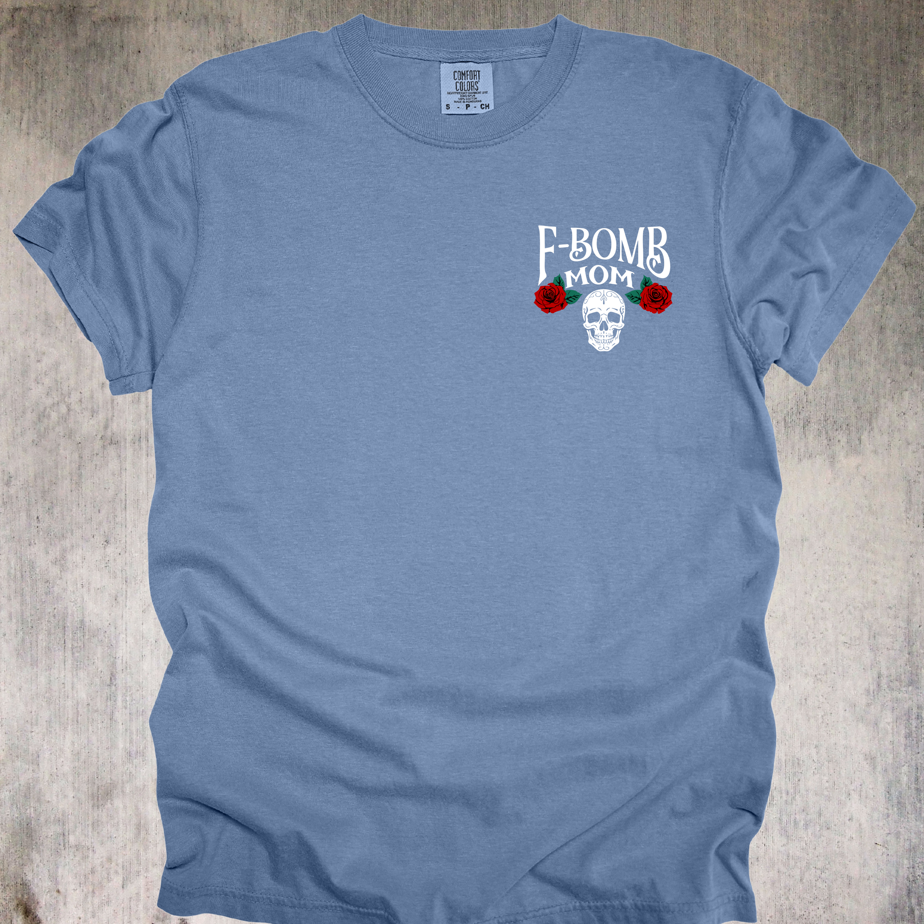 'F Bomb Mom With Tattoos Pretty Eyes And Thick Thighs' - Unisex T-Shirt For That Mom That's Equal Parts Sass, Class, and Badass