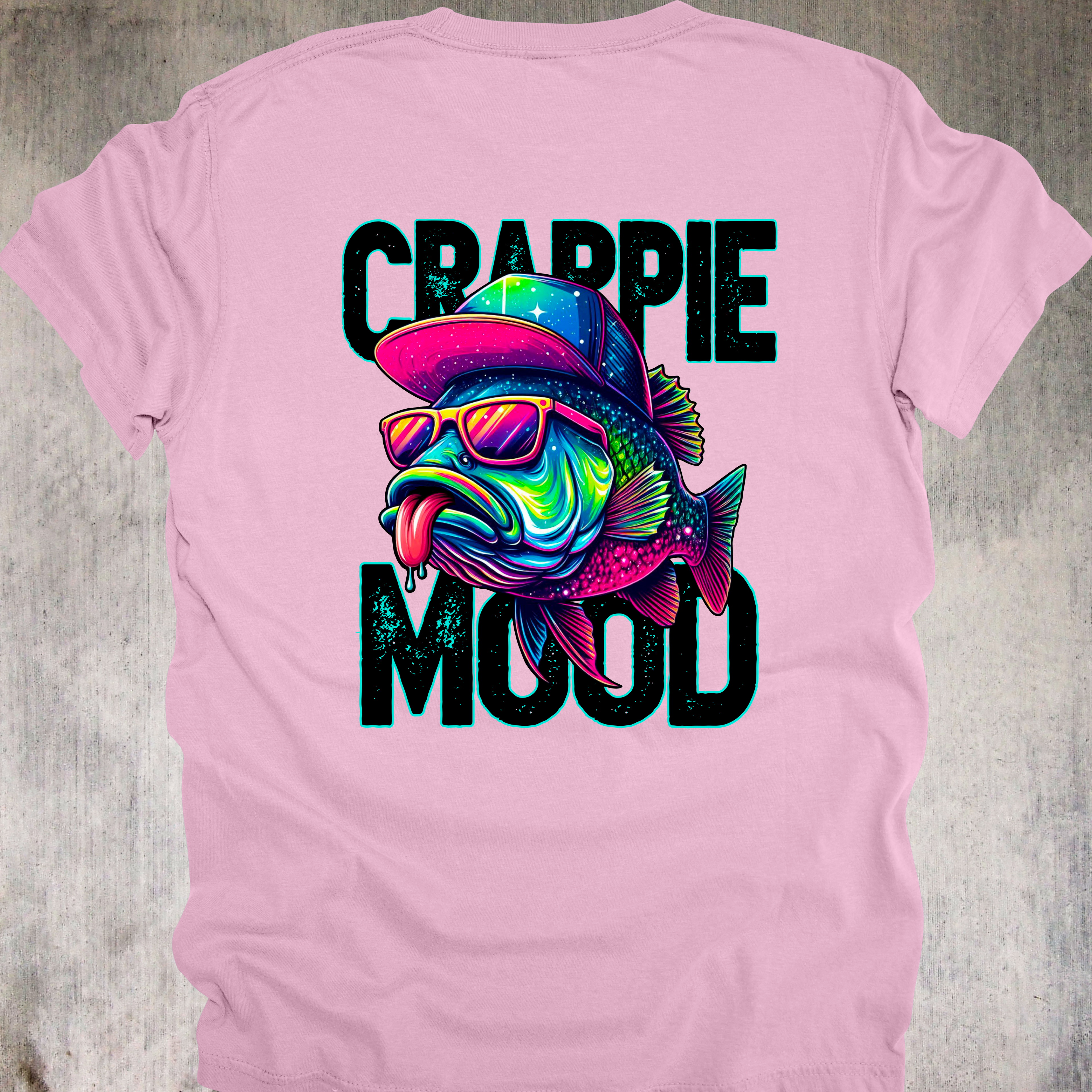 'CRAPPIE MOOD' - UNISEX T-SHIRT - WHEN THE MOOD IS CRAPPIE AND THE ATTITUDE IS REEL
