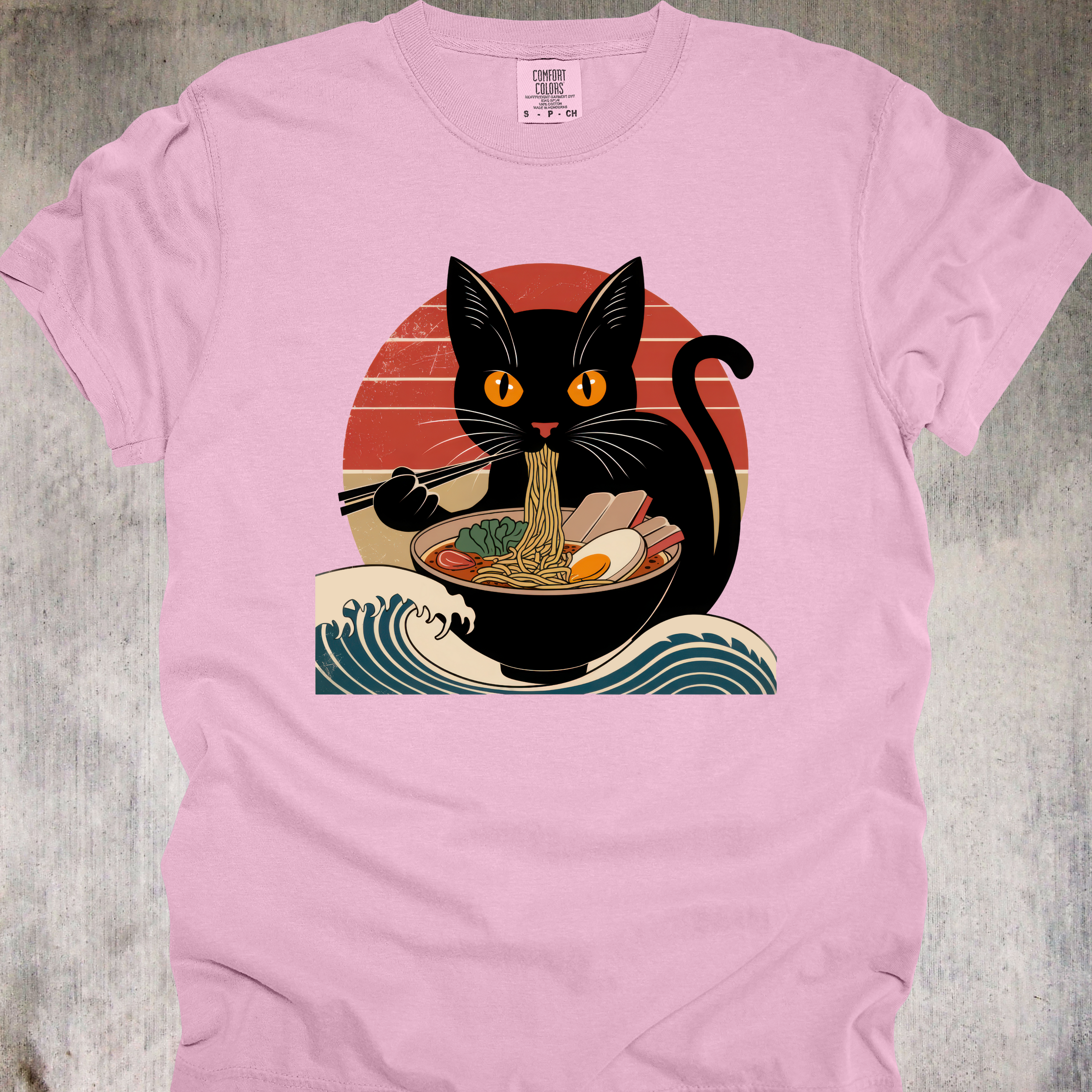 RAMEN PURRRFECTION - UNISEX T-SHIRT - FOR RAMEN LOVERS AND FELINE FRIENDS EVERYWHERE