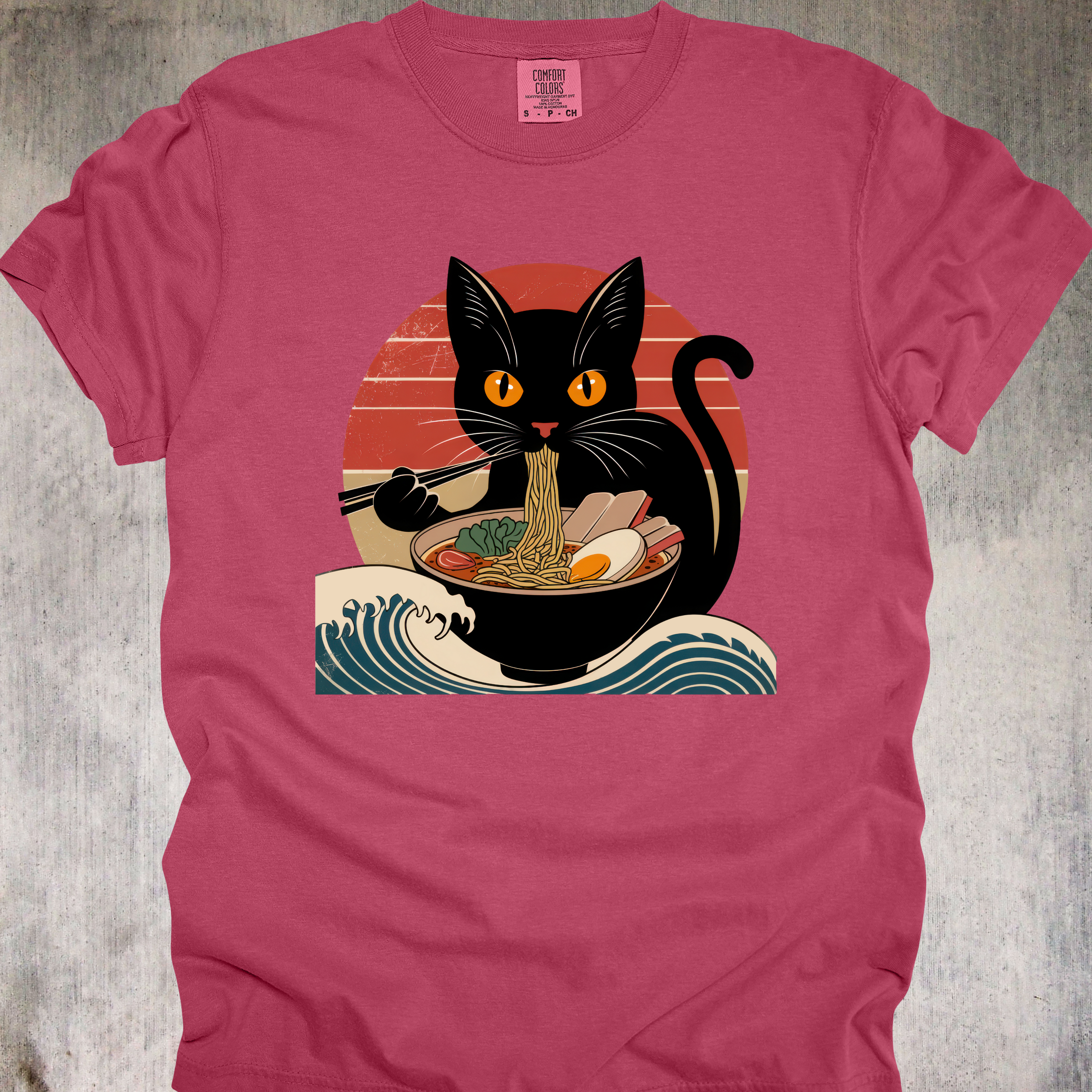 RAMEN PURRRFECTION - UNISEX T-SHIRT - FOR RAMEN LOVERS AND FELINE FRIENDS EVERYWHERE