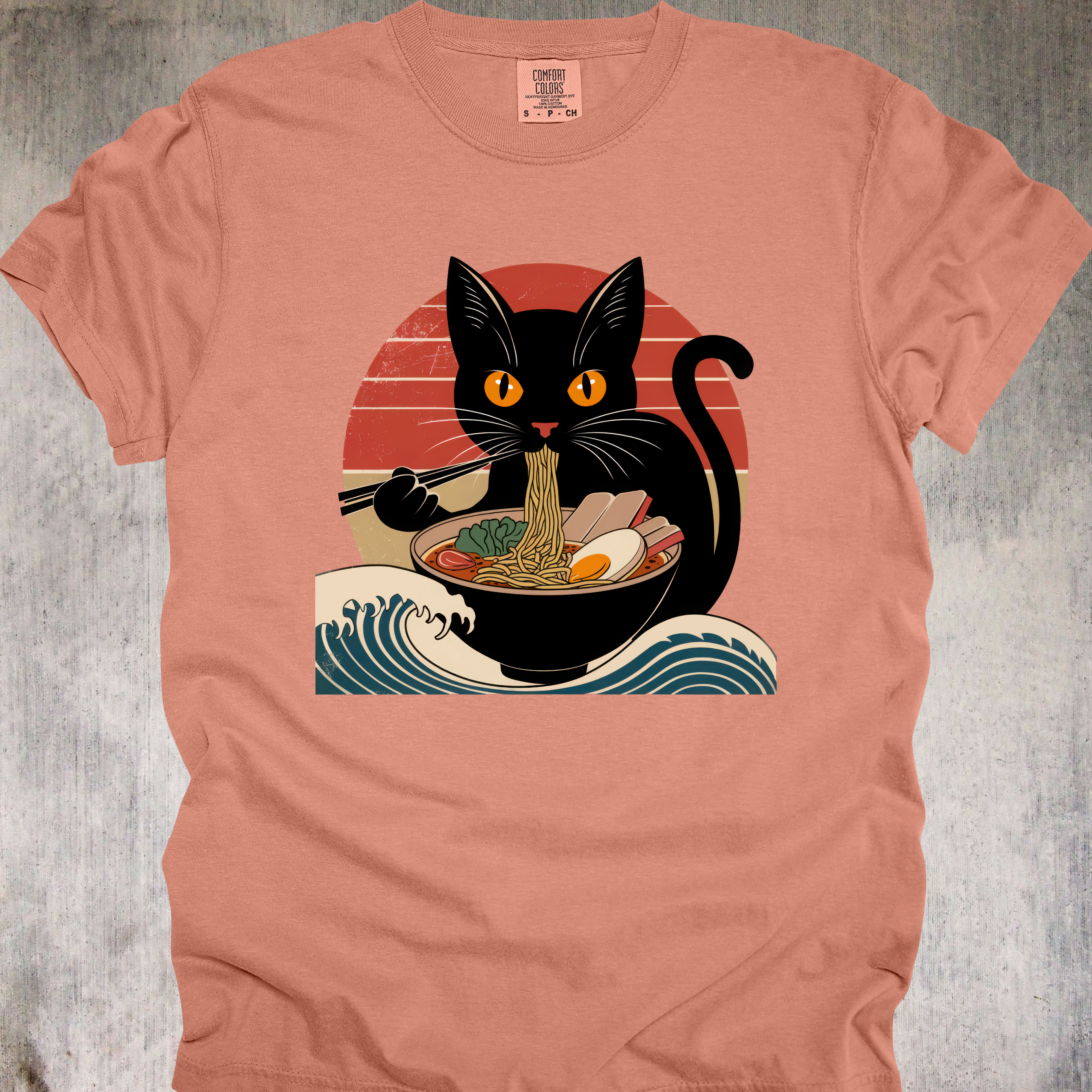 RAMEN PURRRFECTION - UNISEX T-SHIRT - FOR RAMEN LOVERS AND FELINE FRIENDS EVERYWHERE