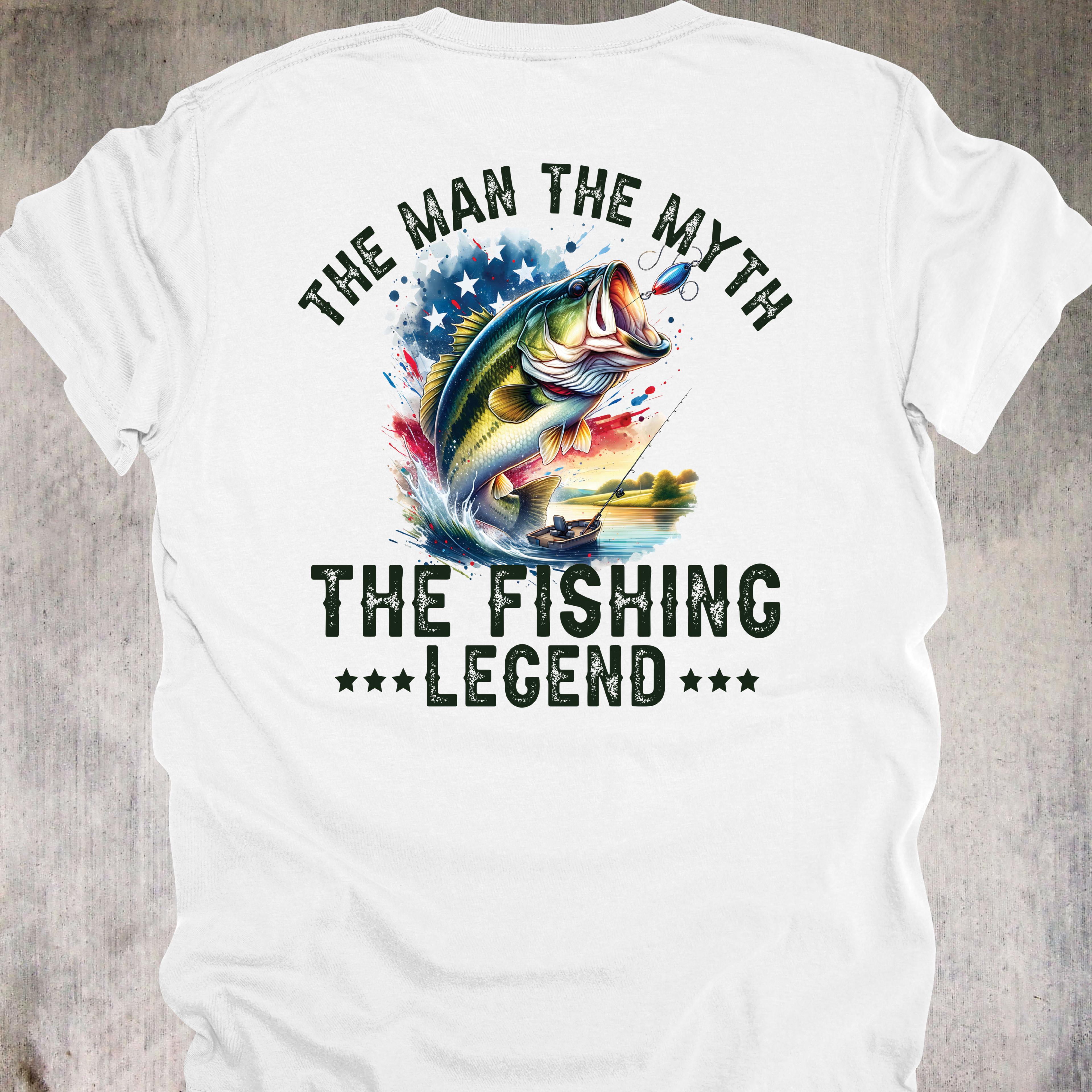 'THE MAN THE MYTH THE FISHING LEGEND' -Unisex T-Shirt-