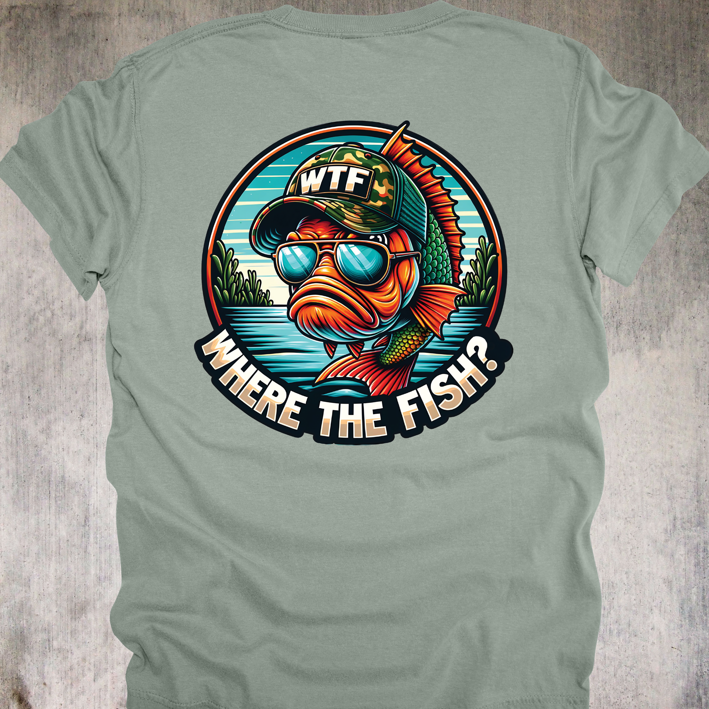 'WHERE'S THE FISH' - Unisex T-Shirt - For Serious WTFers only!