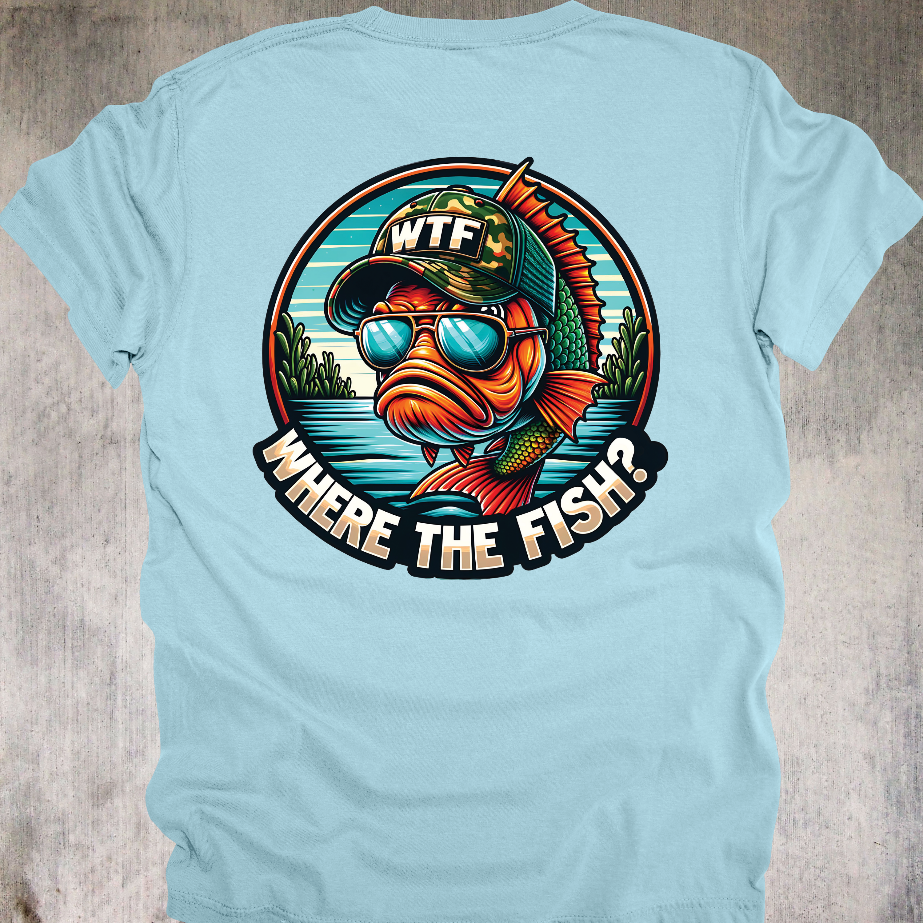 'WHERE'S THE FISH' - Unisex T-Shirt - For Serious WTFers only!