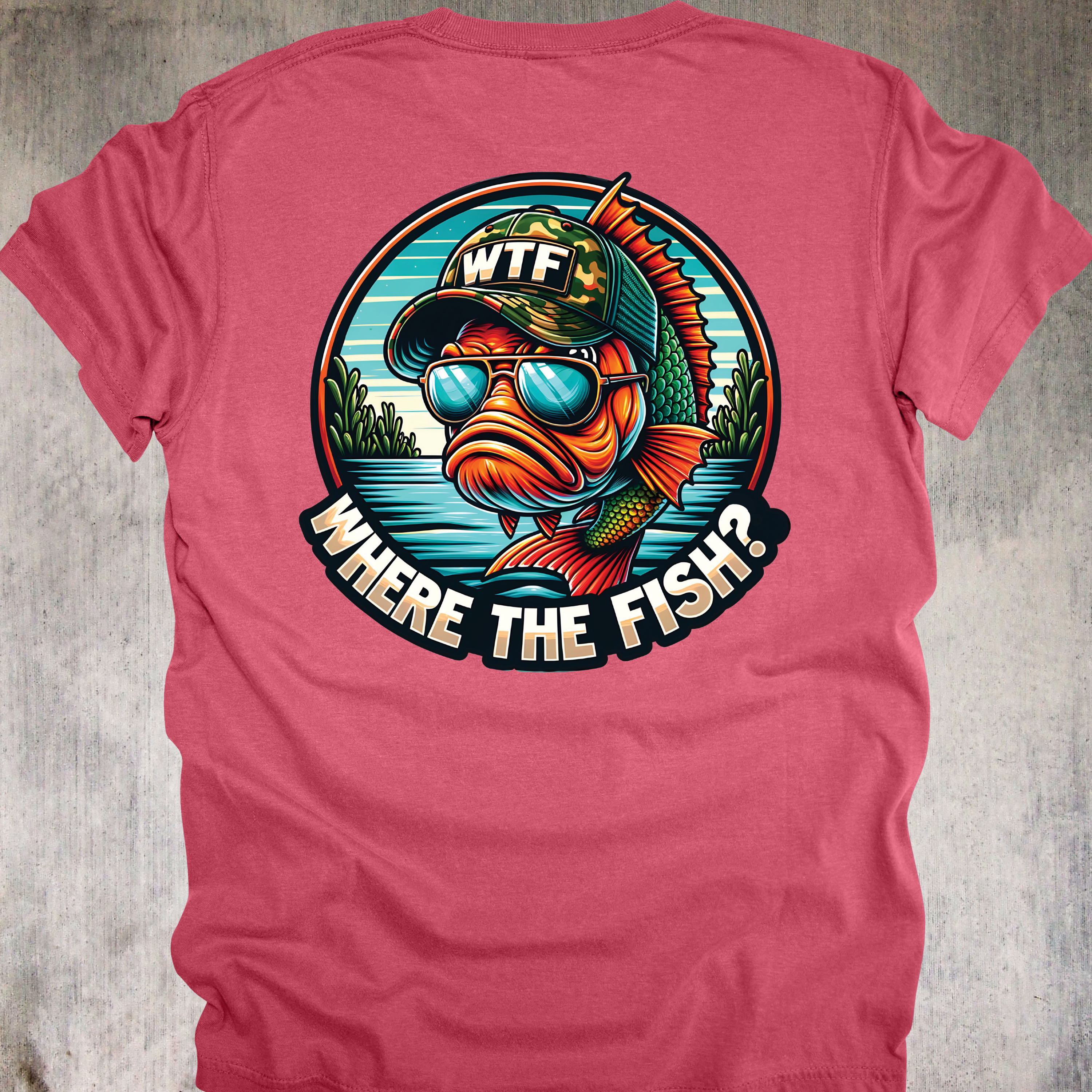 'WHERE'S THE FISH' - Unisex T-Shirt - For Serious WTFers only!