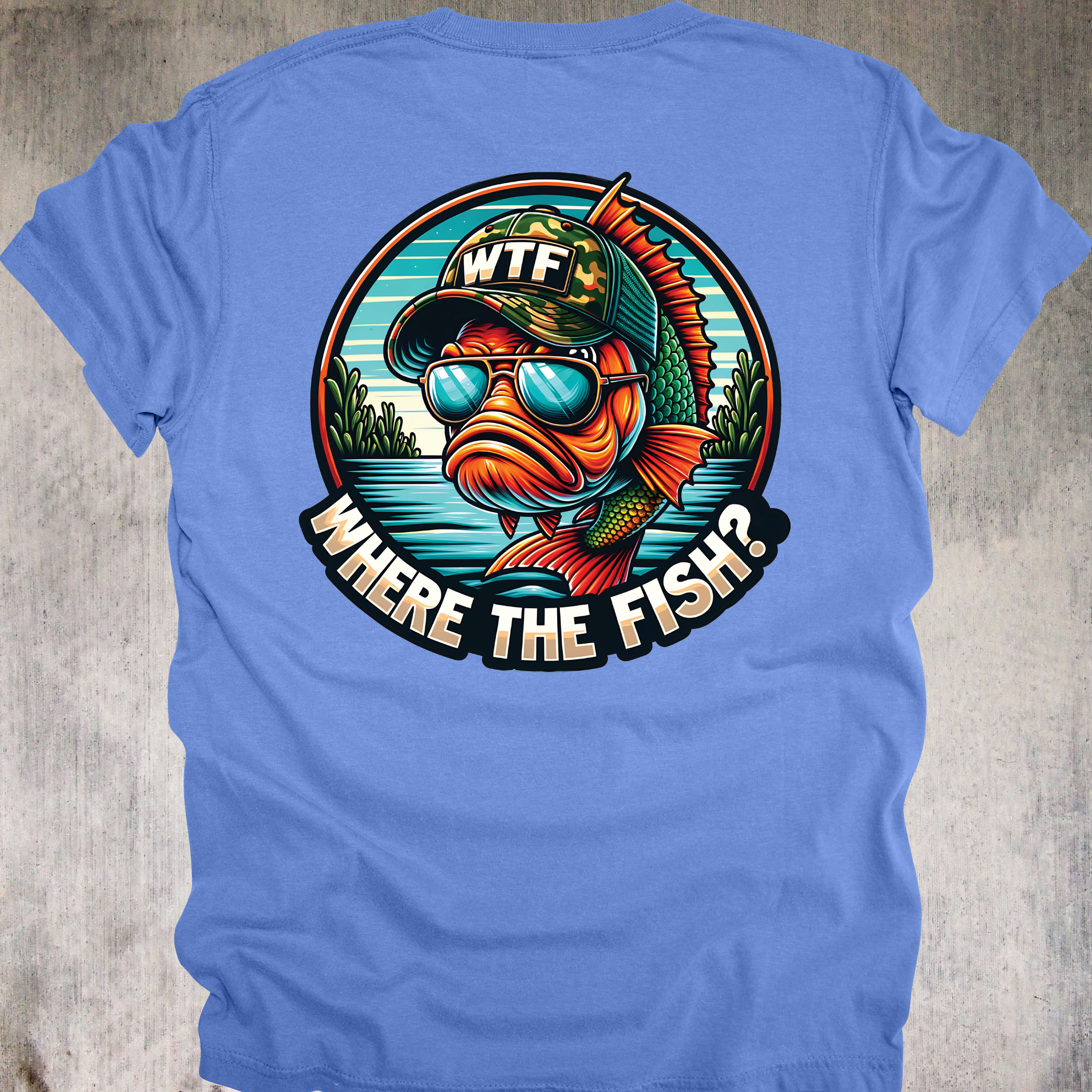 'WHERE'S THE FISH' - Unisex T-Shirt - For Serious WTFers only!