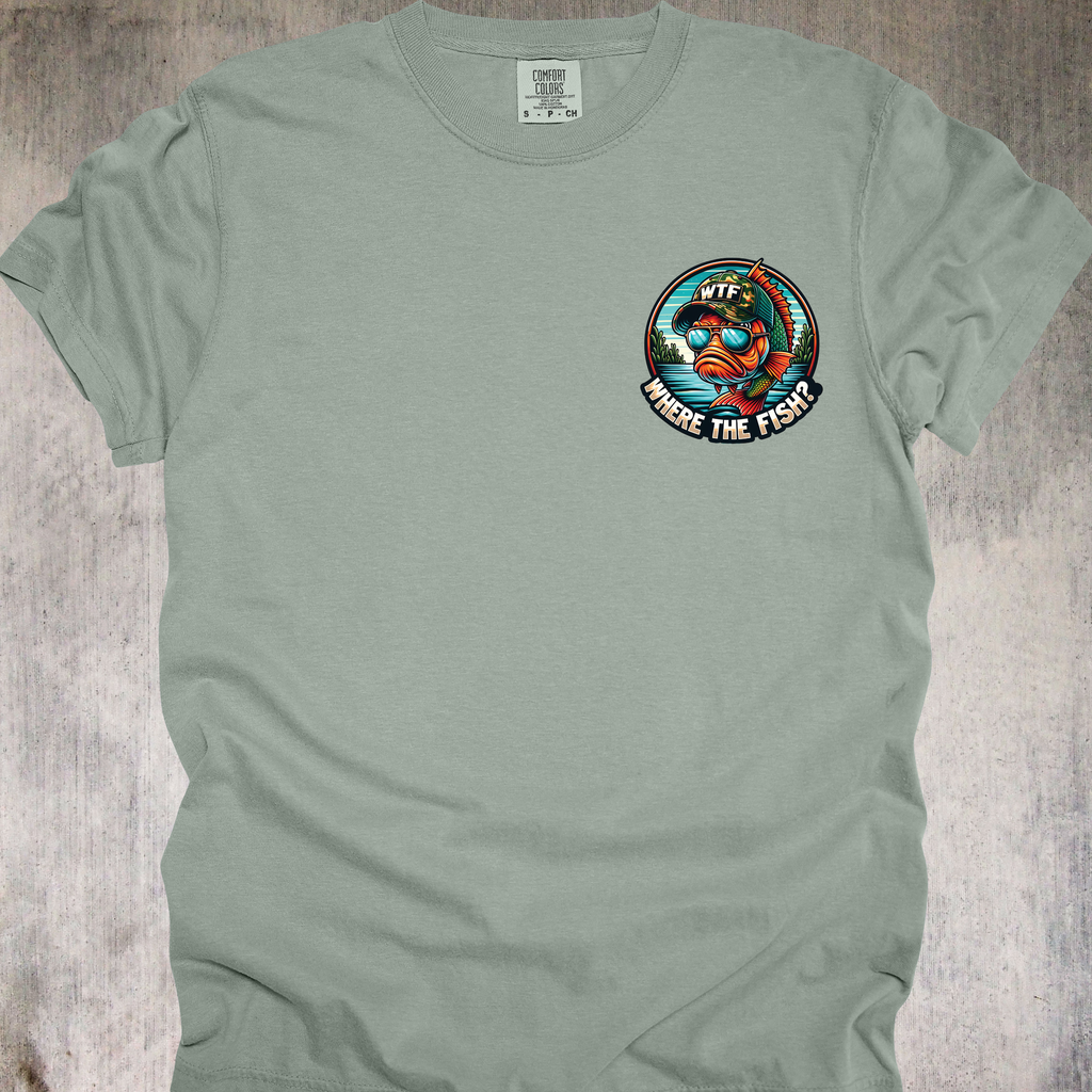 'WHERE'S THE FISH' - Unisex T-Shirt - For Serious WTFers only!