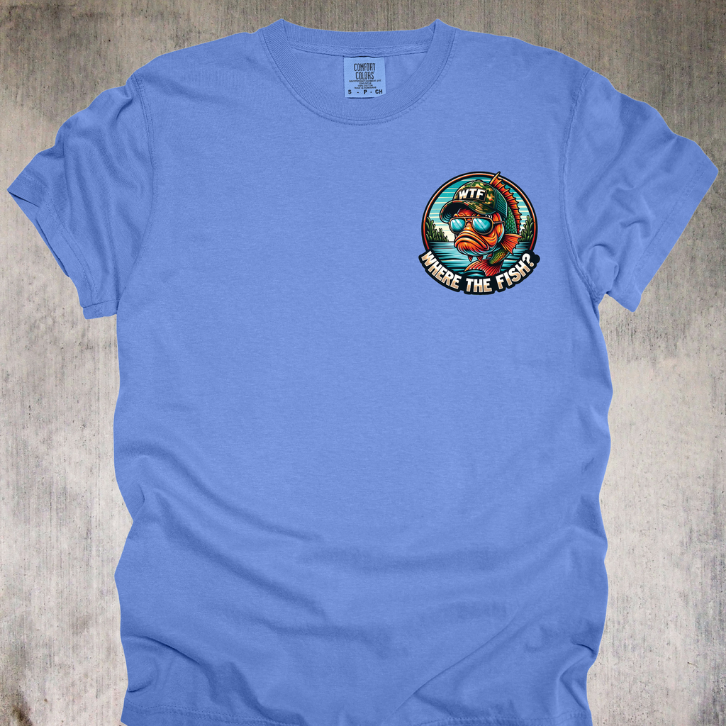 'WHERE'S THE FISH' - Unisex T-Shirt - For Serious WTFers only!