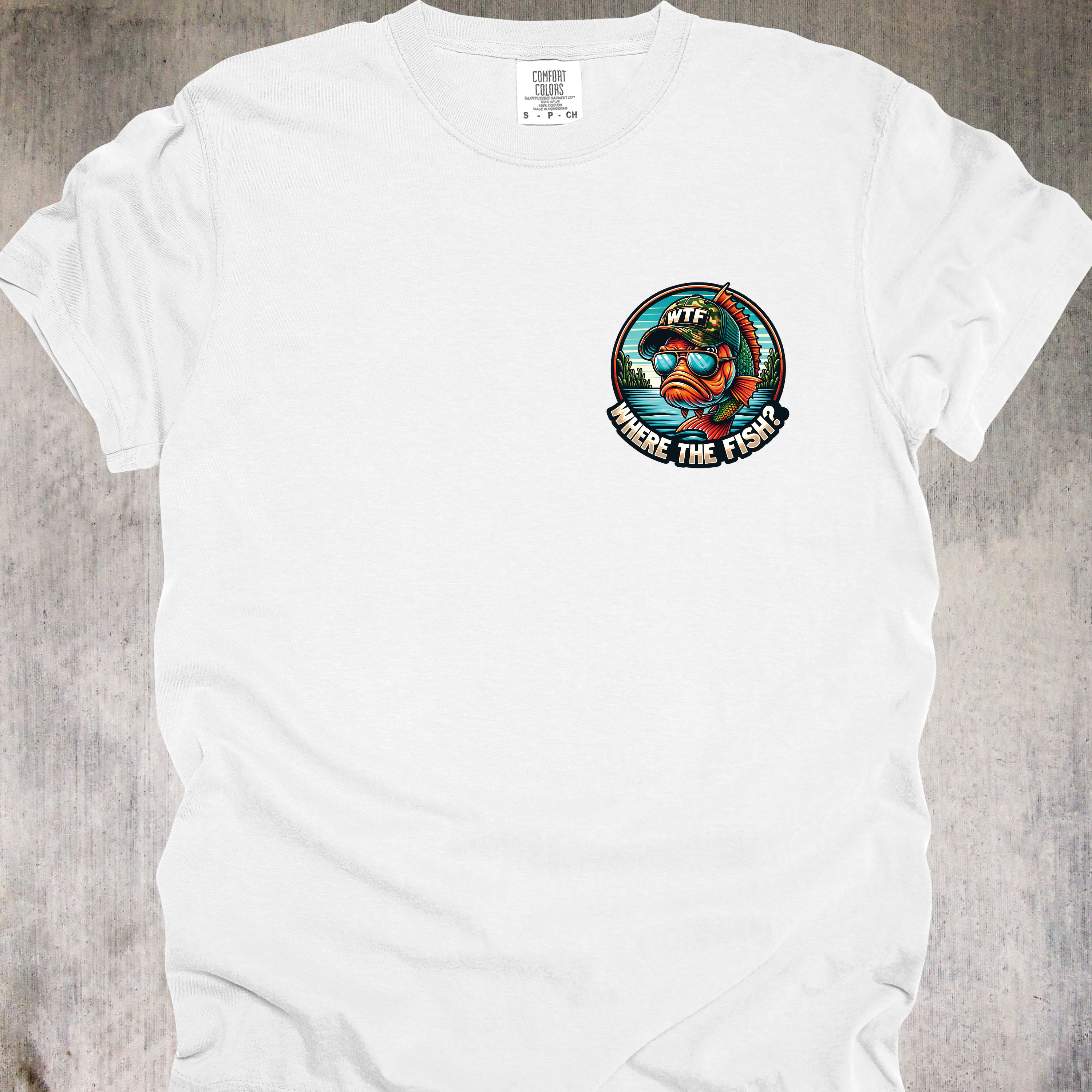 'WHERE'S THE FISH' - Unisex T-Shirt - For Serious WTFers only!