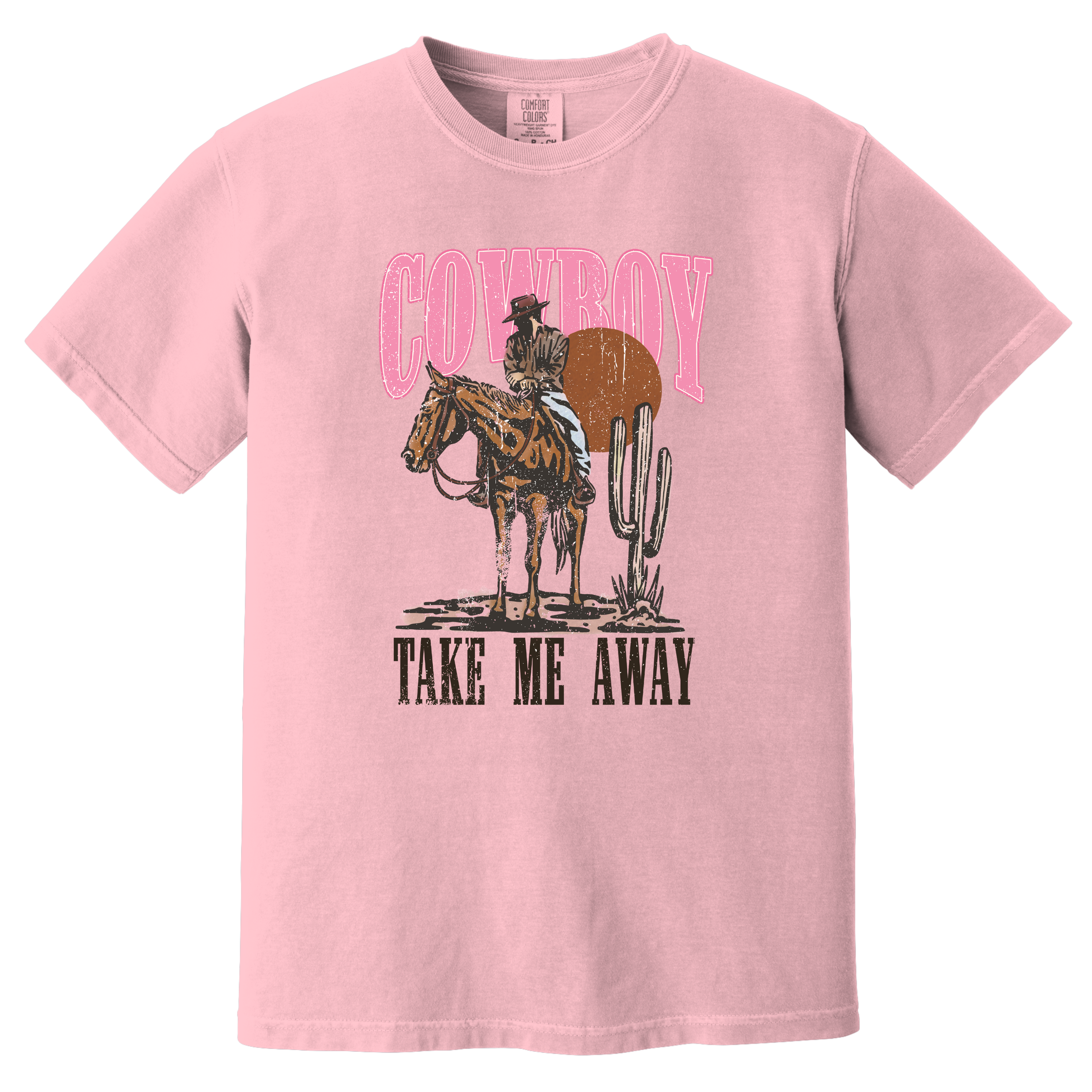 'COWBOY TAKE ME AWAY' - Unsex T-Shirt - Country Soul With Vintage Vibes