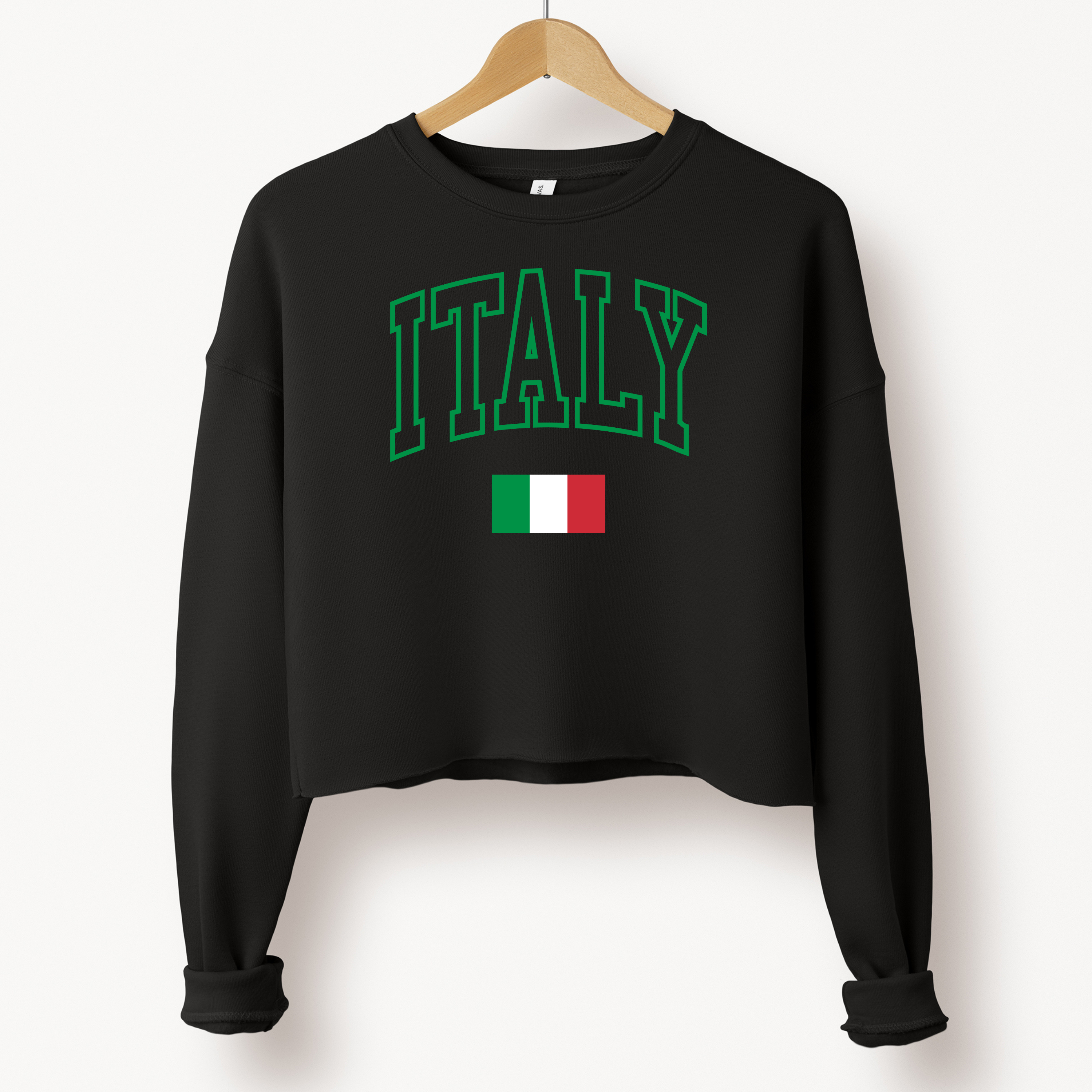 'ITALY' - Women's Cropped Sweatshirt