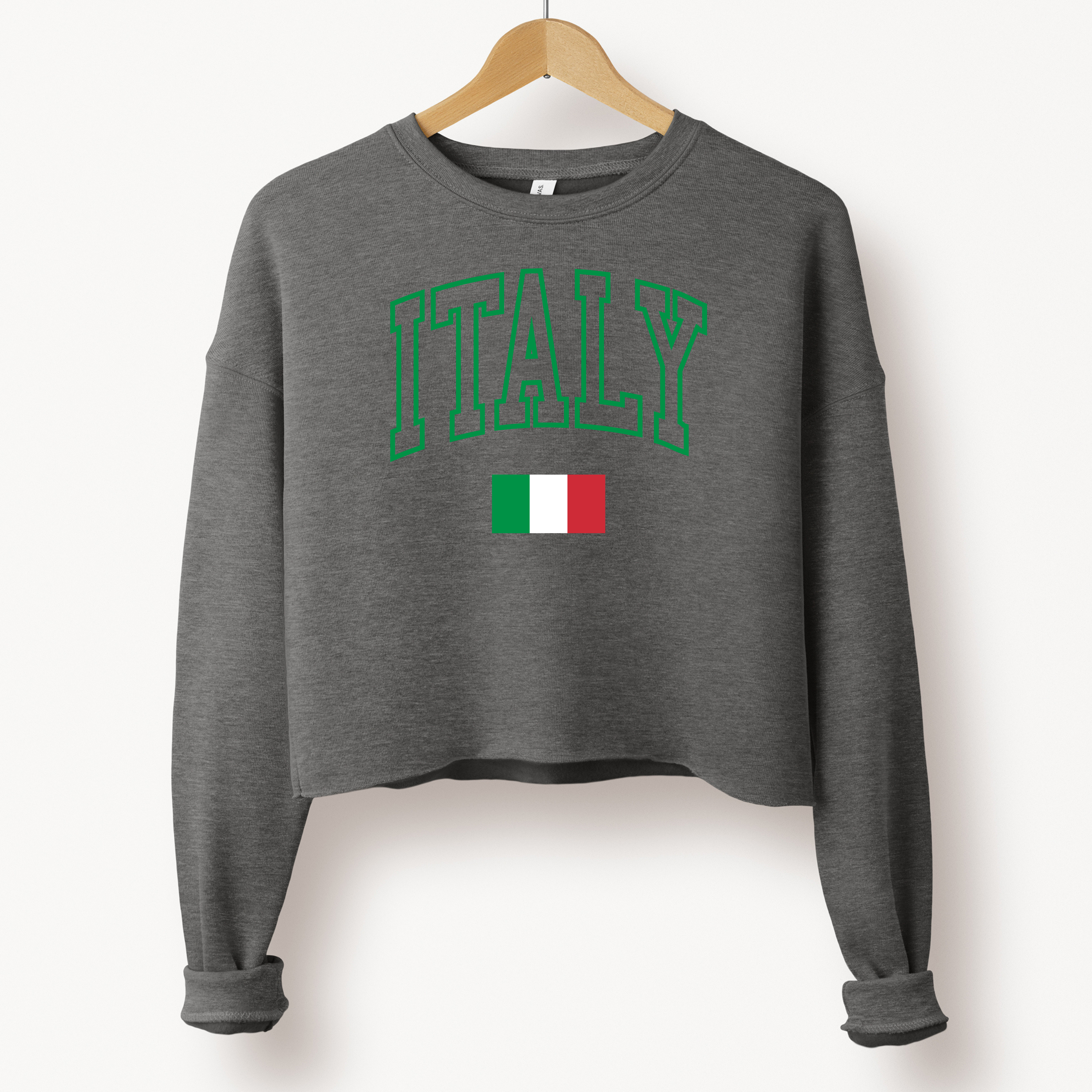 'ITALY' - Women's Cropped Sweatshirt