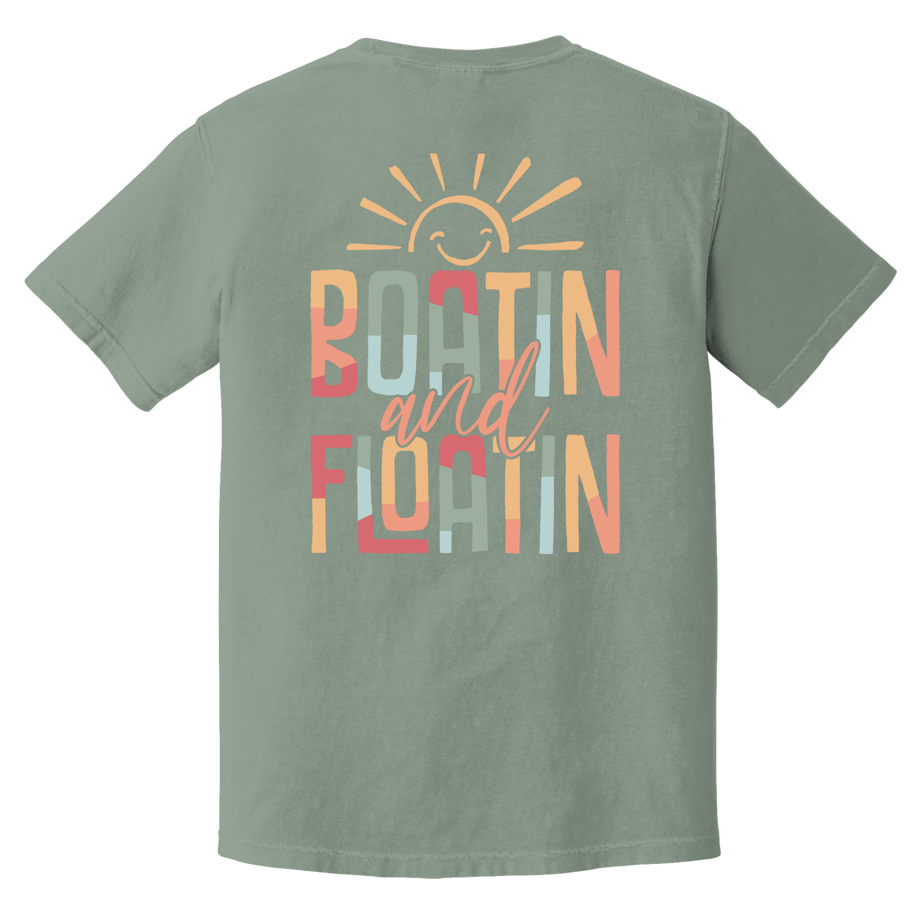 'BOATIN AND FLOATIN' - Unisex T-Shirt - When You're Living Your Best Lake Life - “Sun’s out, smiles up ☀️ Boatin’ and floatin’ our way through summer! #LakeVibesOnly #FloatOn”