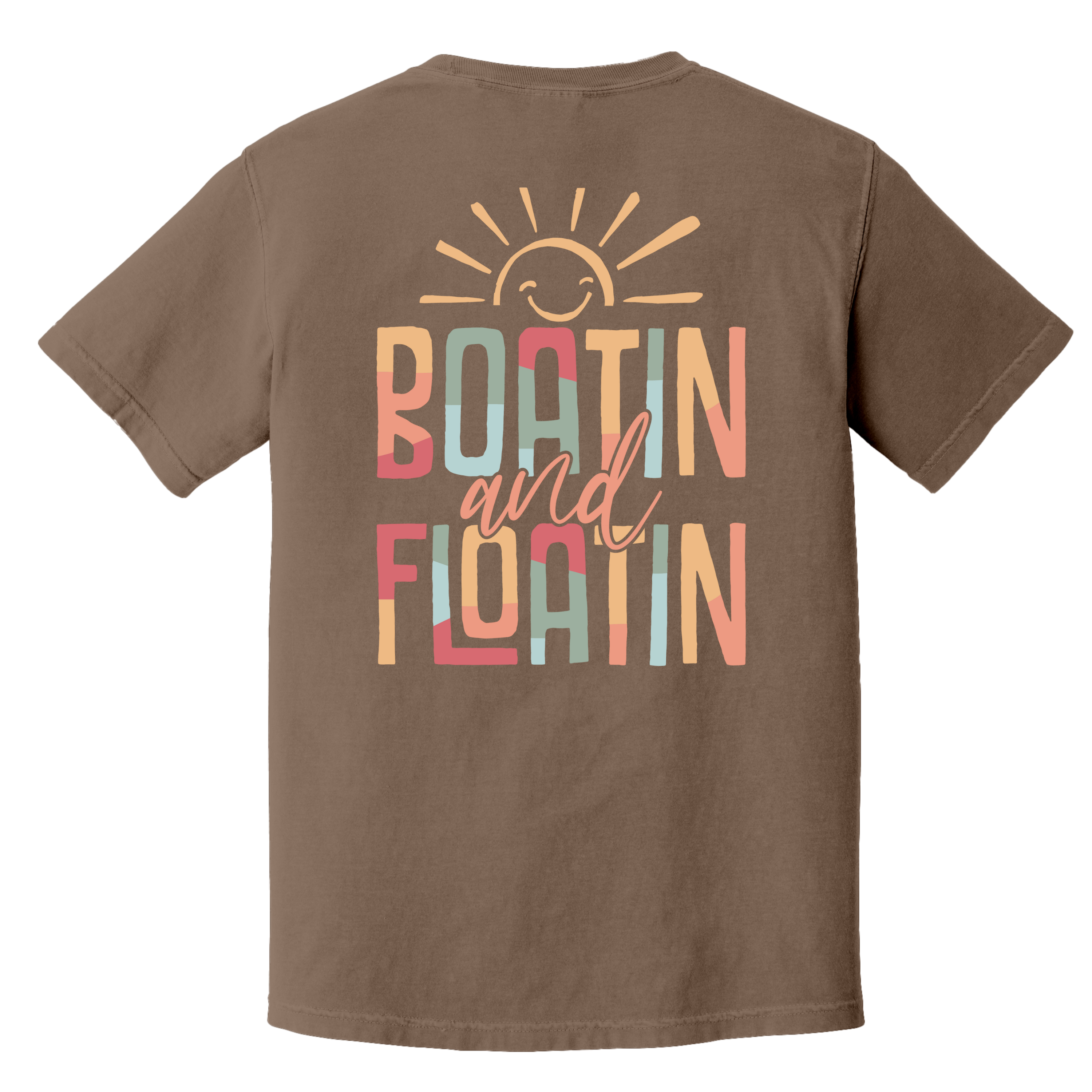 'BOATIN AND FLOATIN' - Unisex T-Shirt - When You're Living Your Best Lake Life - “Sun’s out, smiles up ☀️ Boatin’ and floatin’ our way through summer! #LakeVibesOnly #FloatOn”