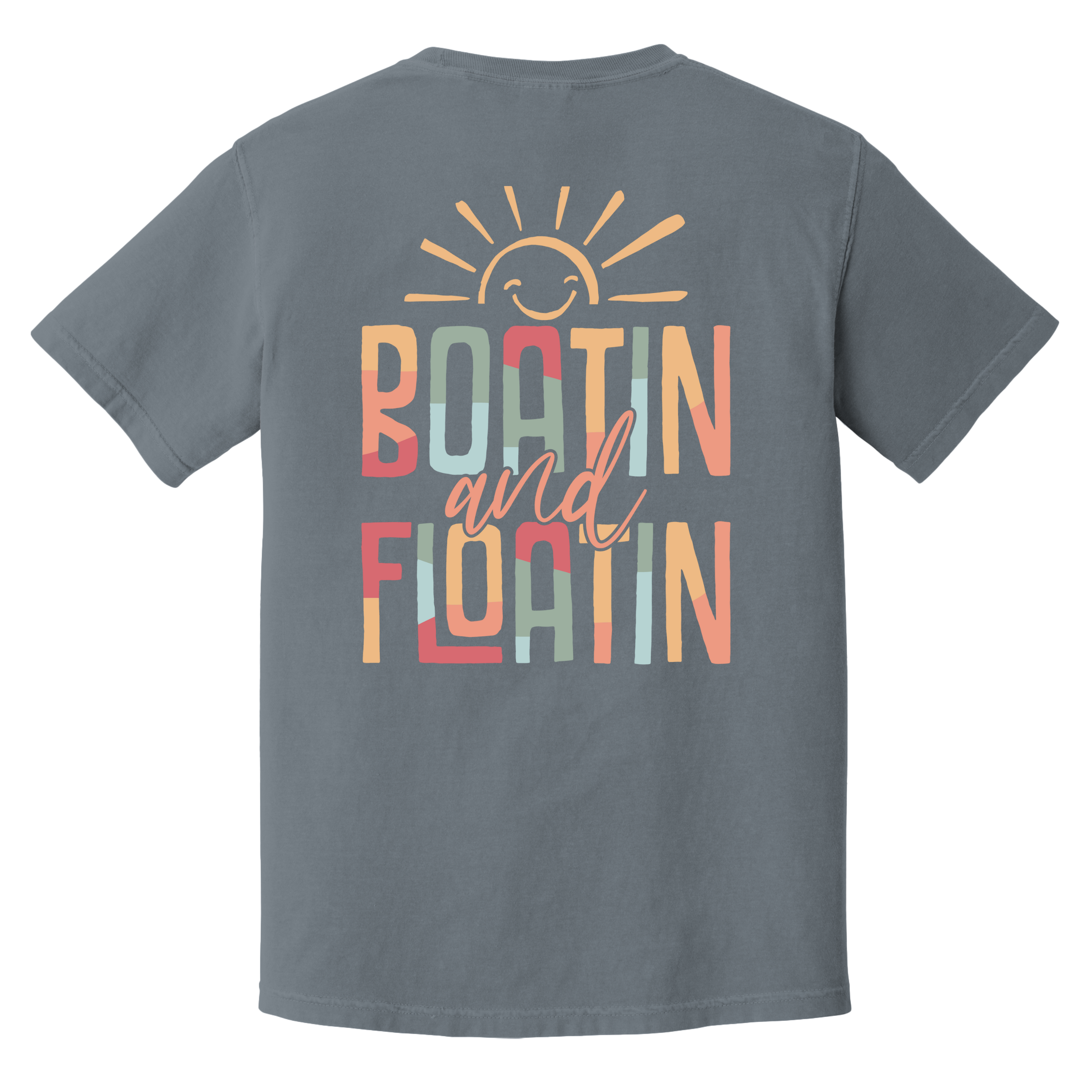 'BOATIN AND FLOATIN' - Unisex T-Shirt - When You're Living Your Best Lake Life - “Sun’s out, smiles up ☀️ Boatin’ and floatin’ our way through summer! #LakeVibesOnly #FloatOn”