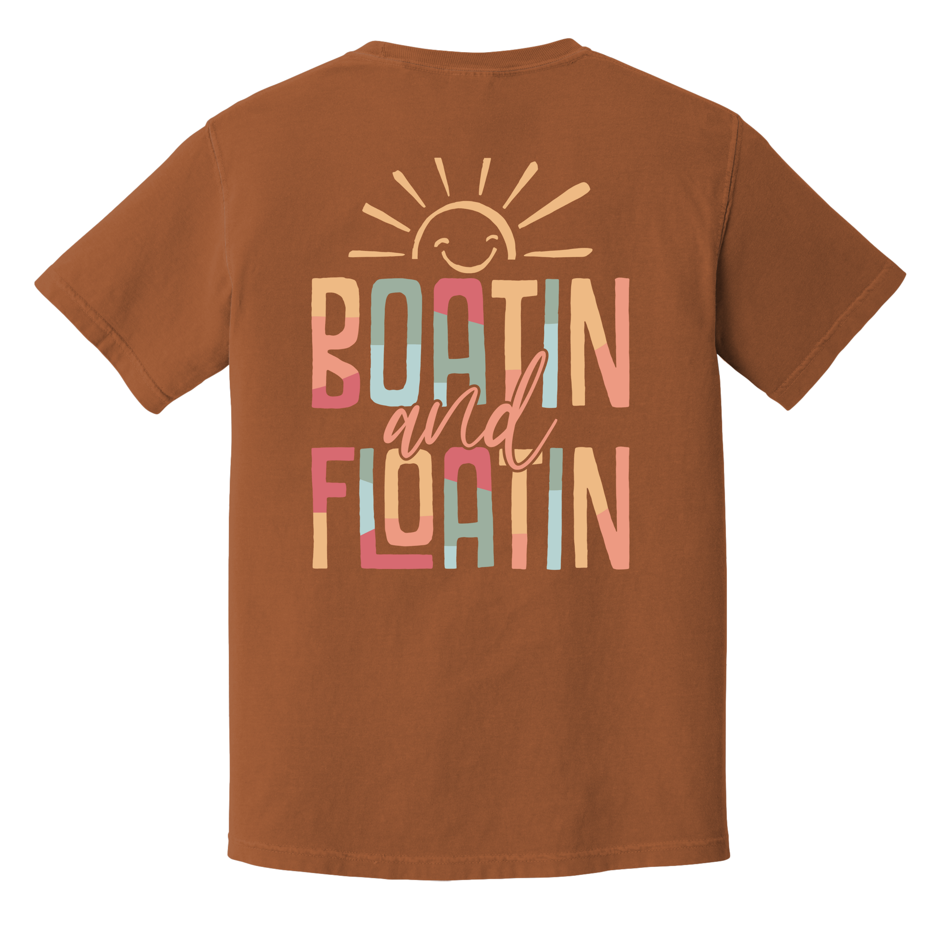 'BOATIN AND FLOATIN' - Unisex T-Shirt - When You're Living Your Best Lake Life - “Sun’s out, smiles up ☀️ Boatin’ and floatin’ our way through summer! #LakeVibesOnly #FloatOn”