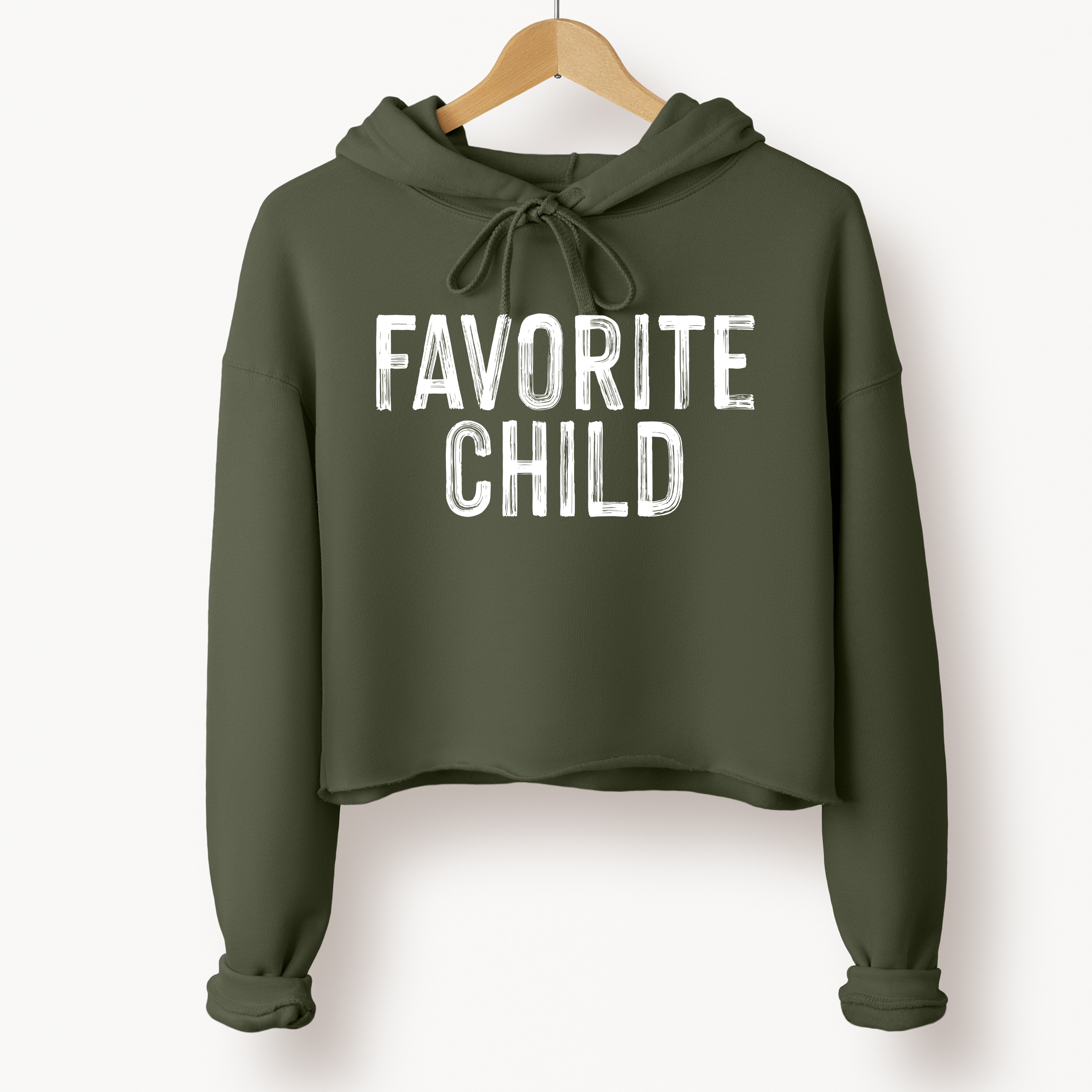 'FAVORITE CHILD' - Women's Cropped Hoodie - Let The World Know You're "That One"