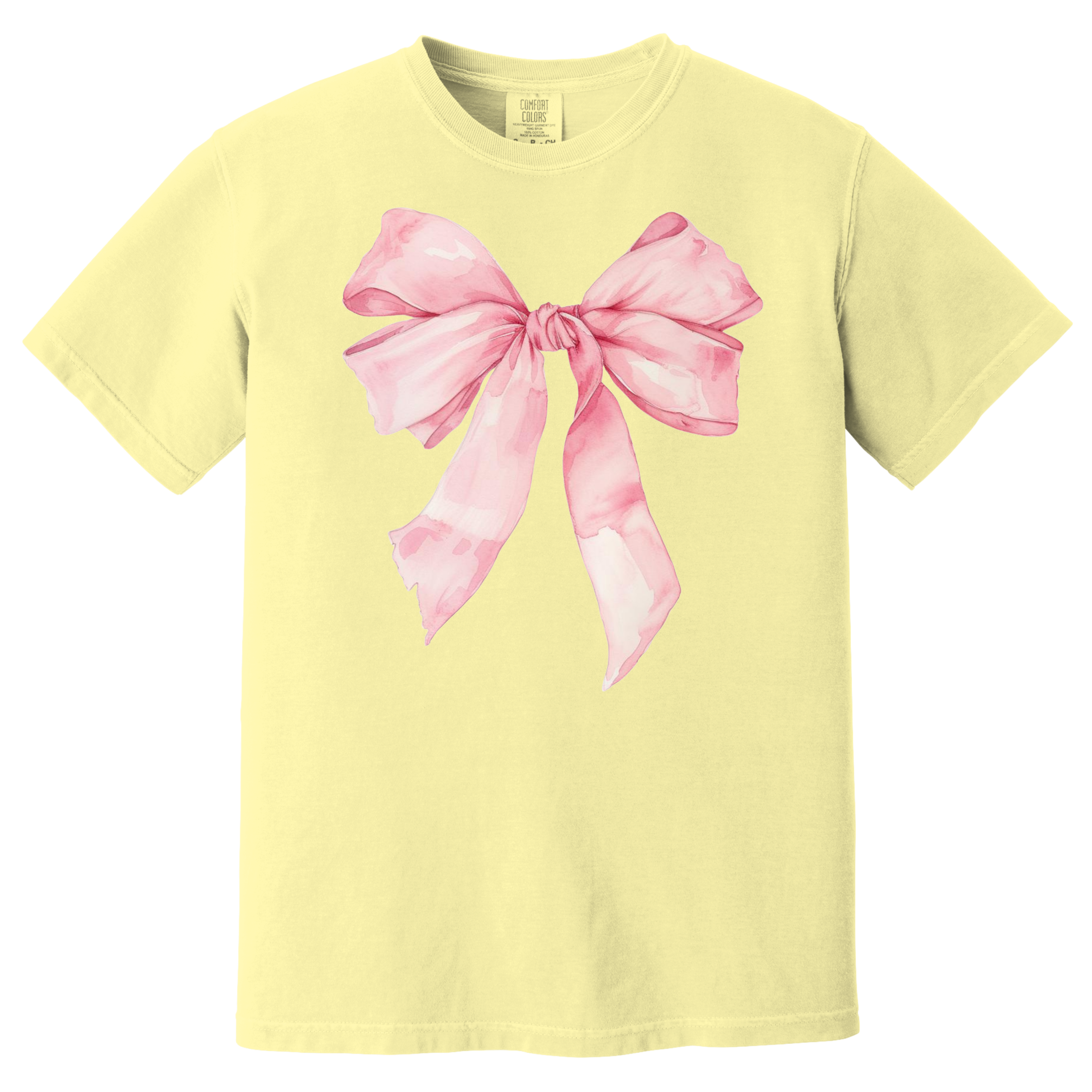 PINK BOW UNISEX T-SHIRT FOR THOSE WHO LIKE THEIR TEES WITH SOFTNESS