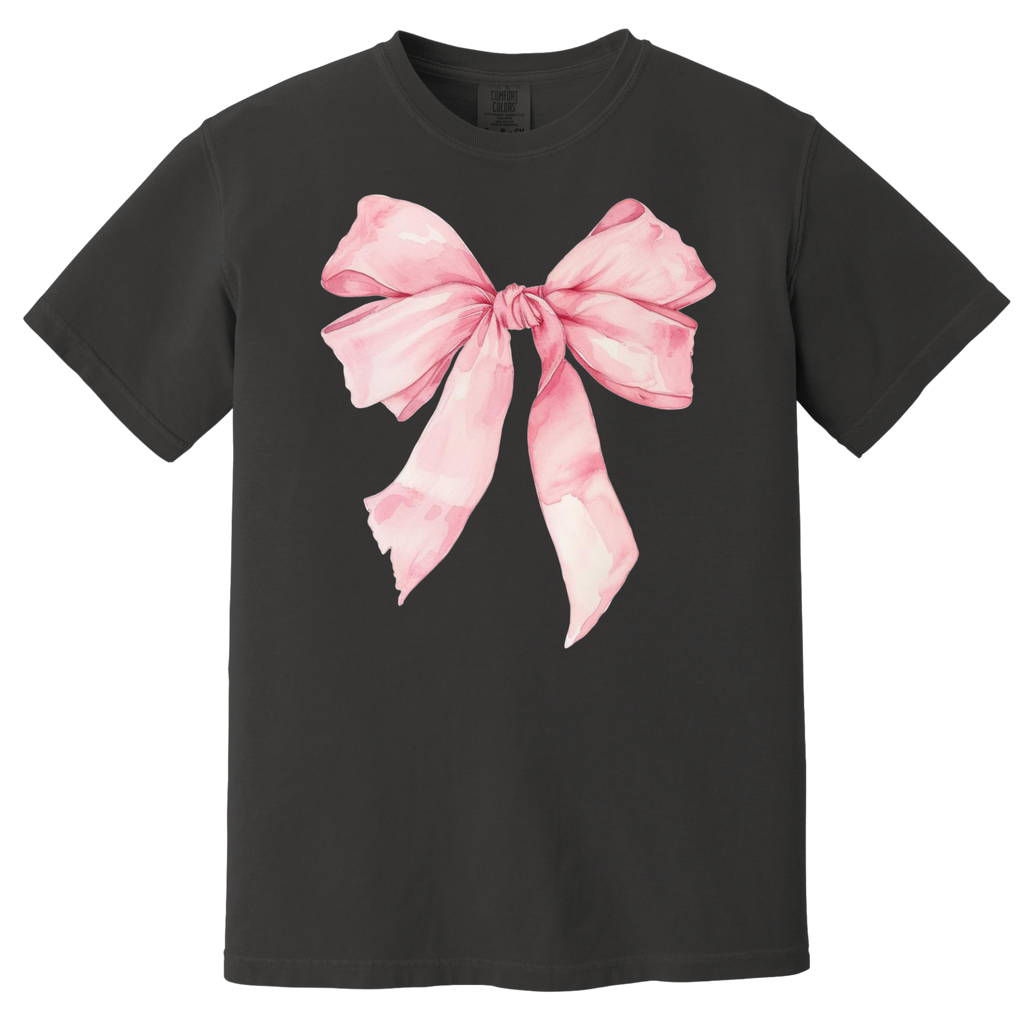 PINK BOW UNISEX T-SHIRT FOR THOSE WHO LIKE THEIR TEES WITH SOFTNESS