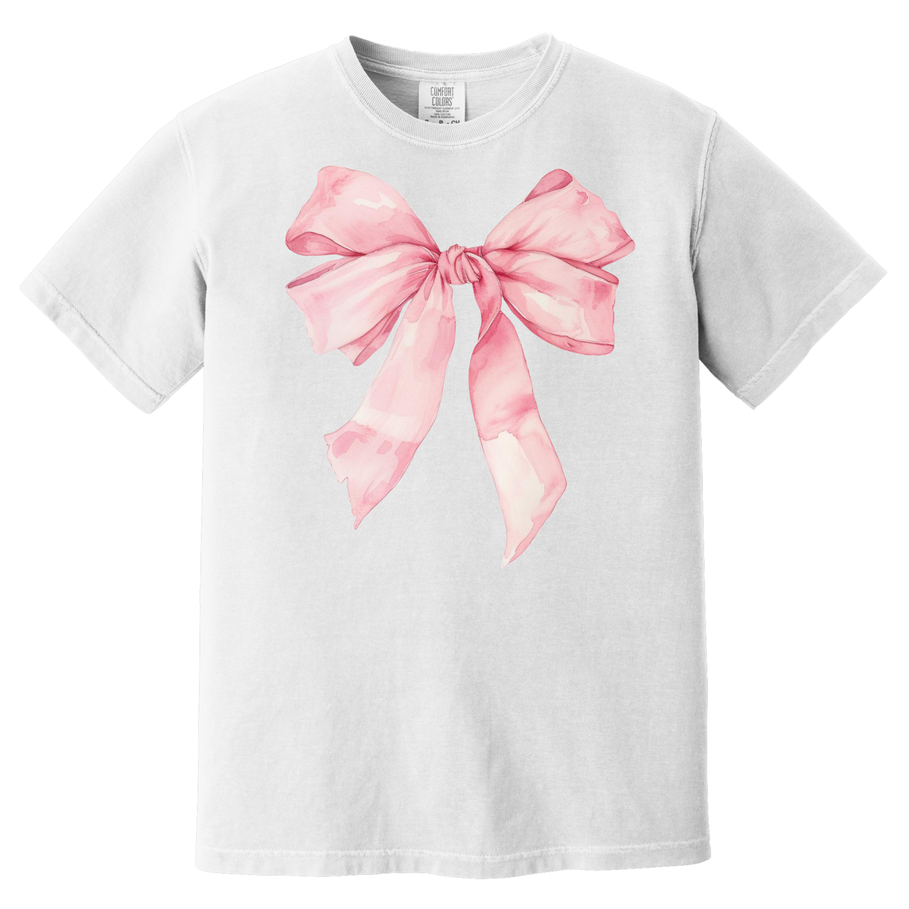 PINK BOW UNISEX T-SHIRT FOR THOSE WHO LIKE THEIR TEES WITH SOFTNESS