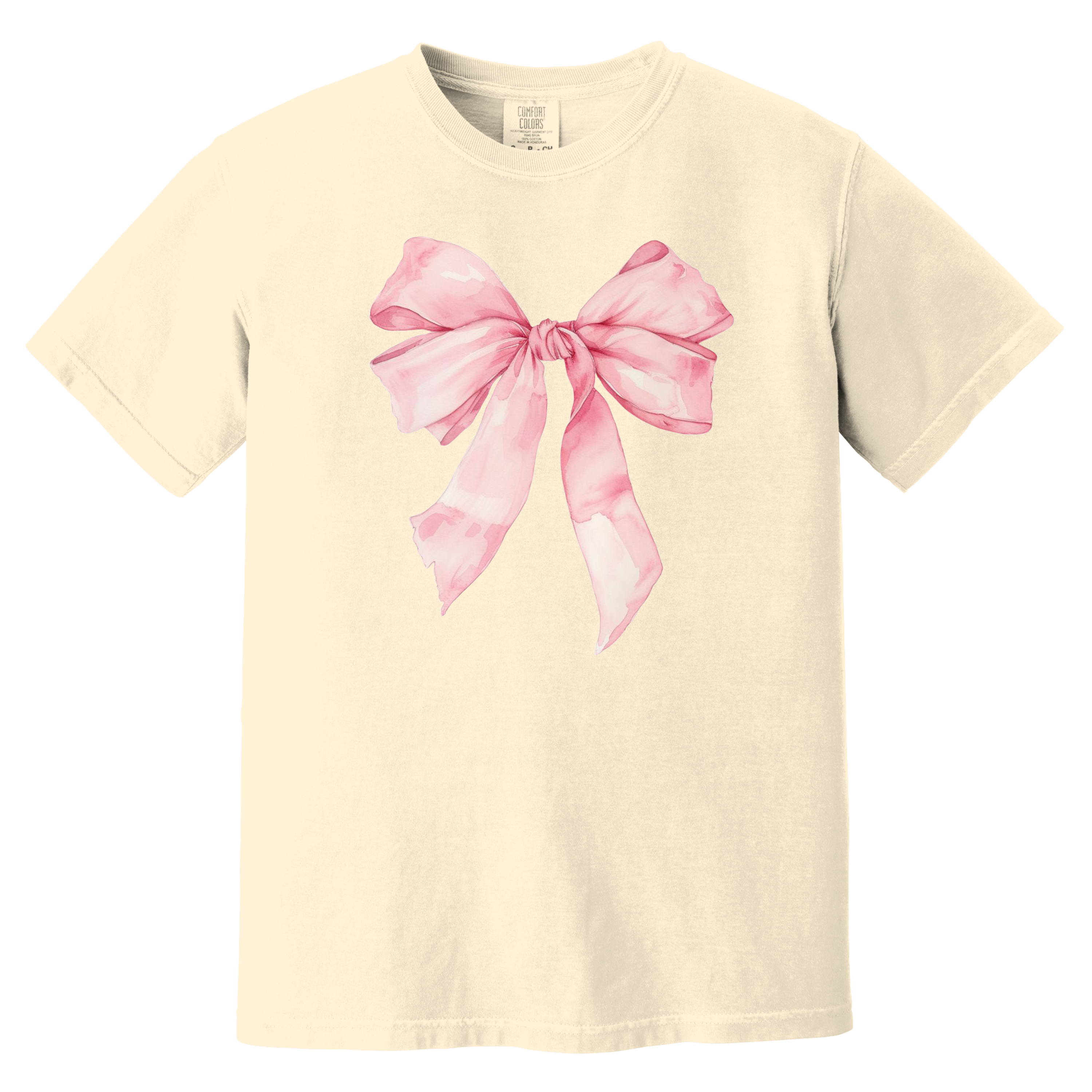 PINK BOW UNISEX T-SHIRT FOR THOSE WHO LIKE THEIR TEES WITH SOFTNESS