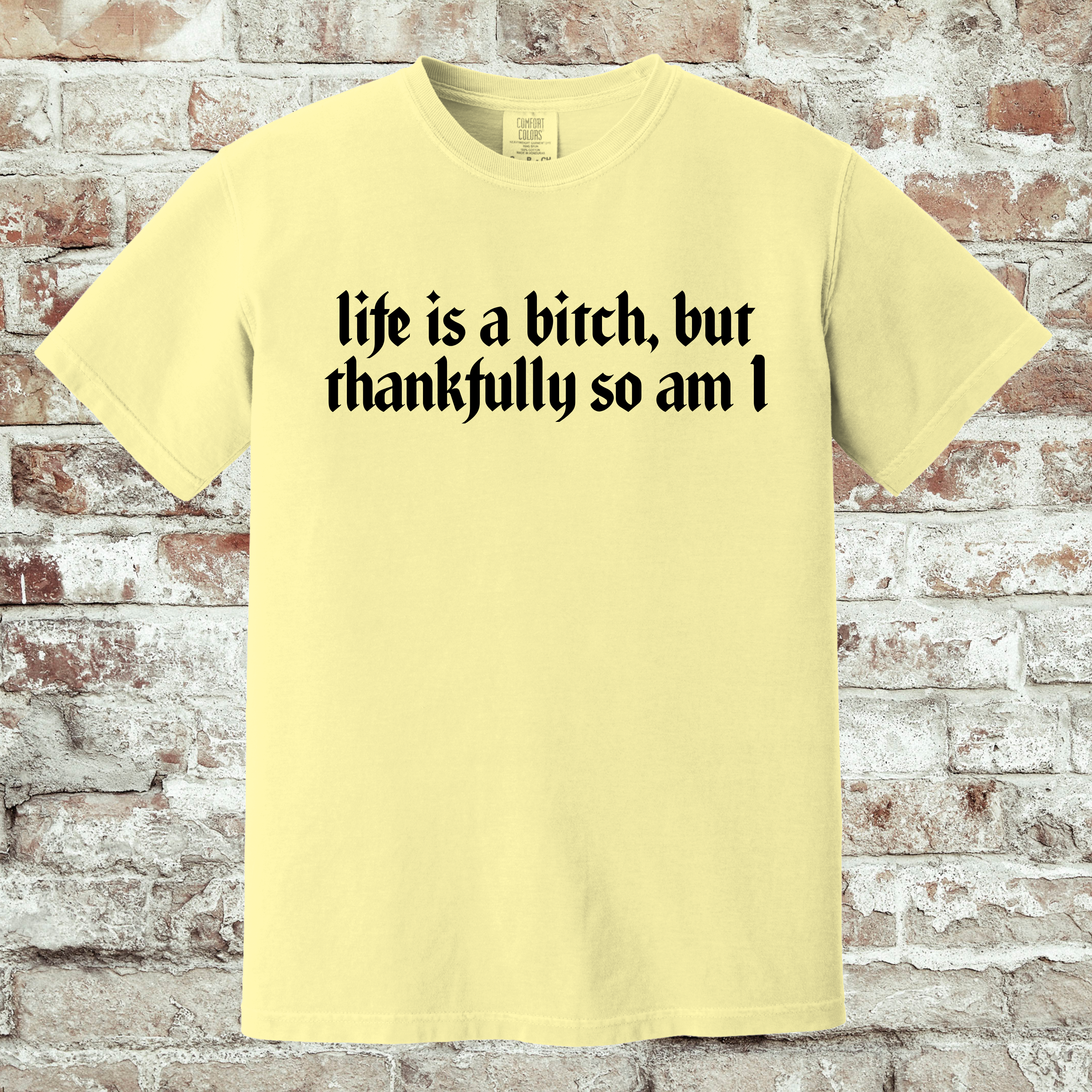 'LIFE IS A BITCH, BUT THANKFULLY SO AM I' - Unisex T-Shirt - Wear Your Strength