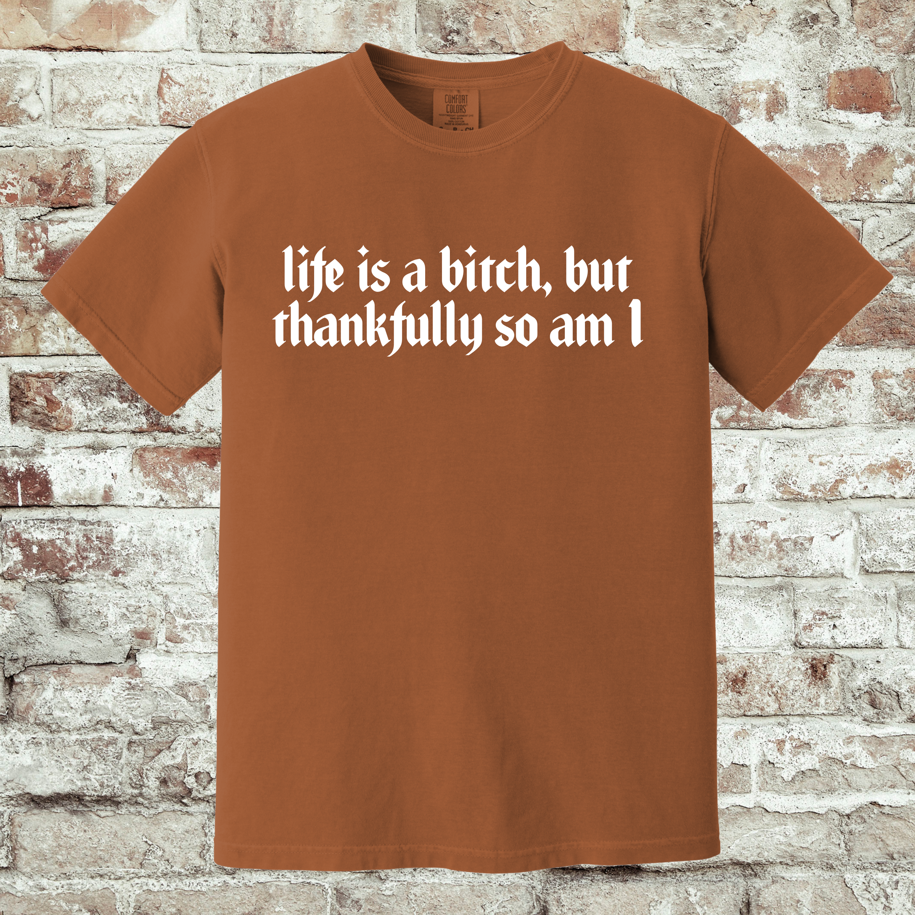 'LIFE IS A BITCH, BUT THANKFULLY SO AM I' -Unisex T-Shirt